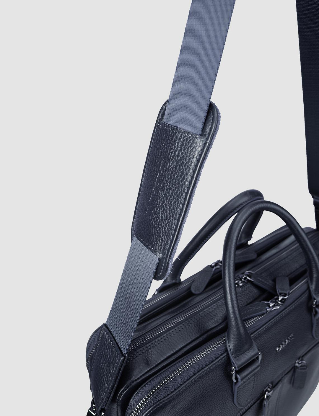 %100 Hakiki Deri Lacivert Unisex Çanta