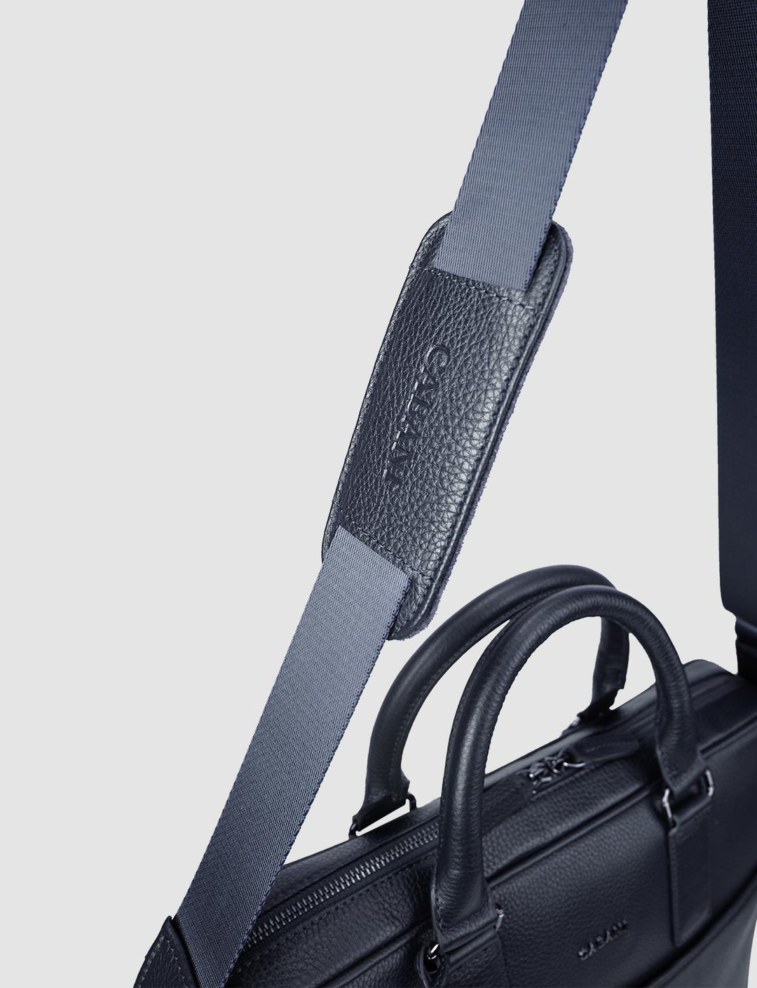 %100 Hakiki Deri Lacivert Unisex Çanta