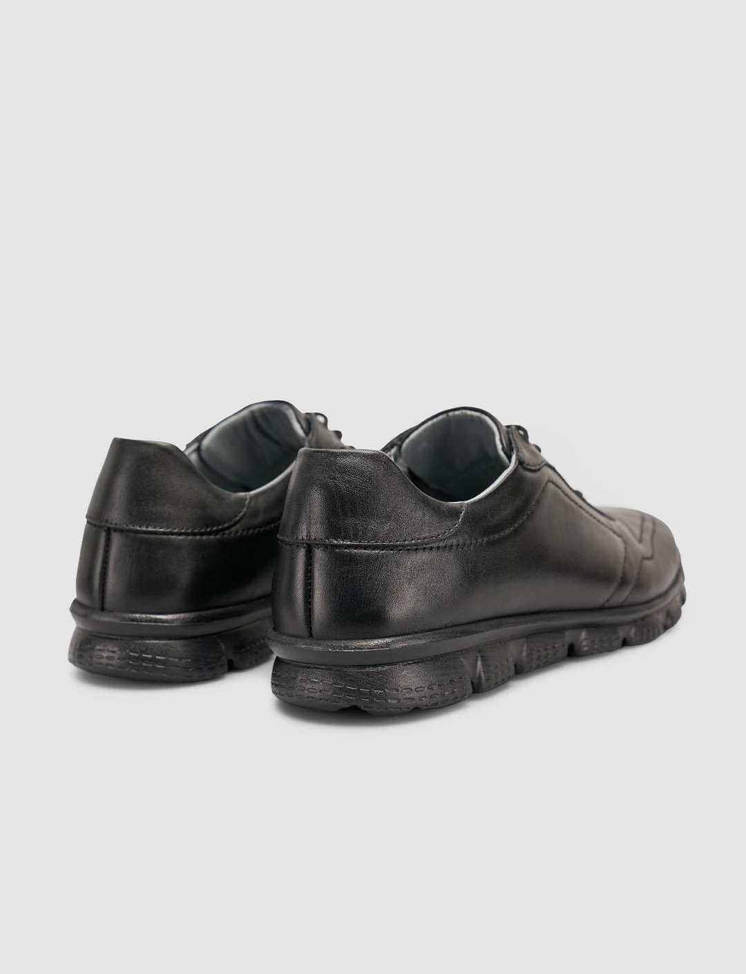 Men's 100% Genuine Leather Black Shoes