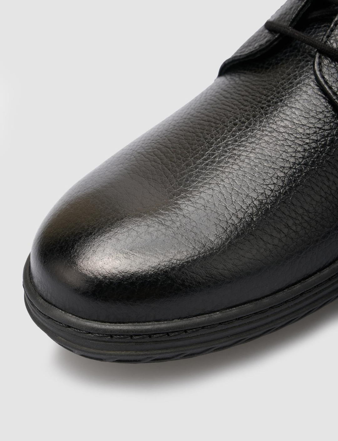 %100 Hakiki Deri Siyah Erkek Ayakkabı