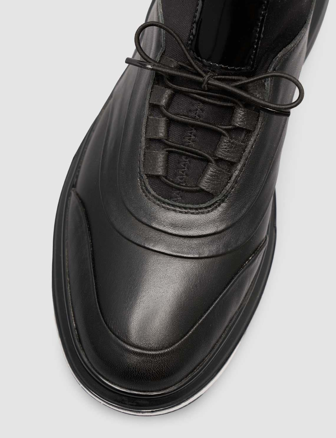 %100 Hakiki Deri Siyah Erkek Günlük Sneaker