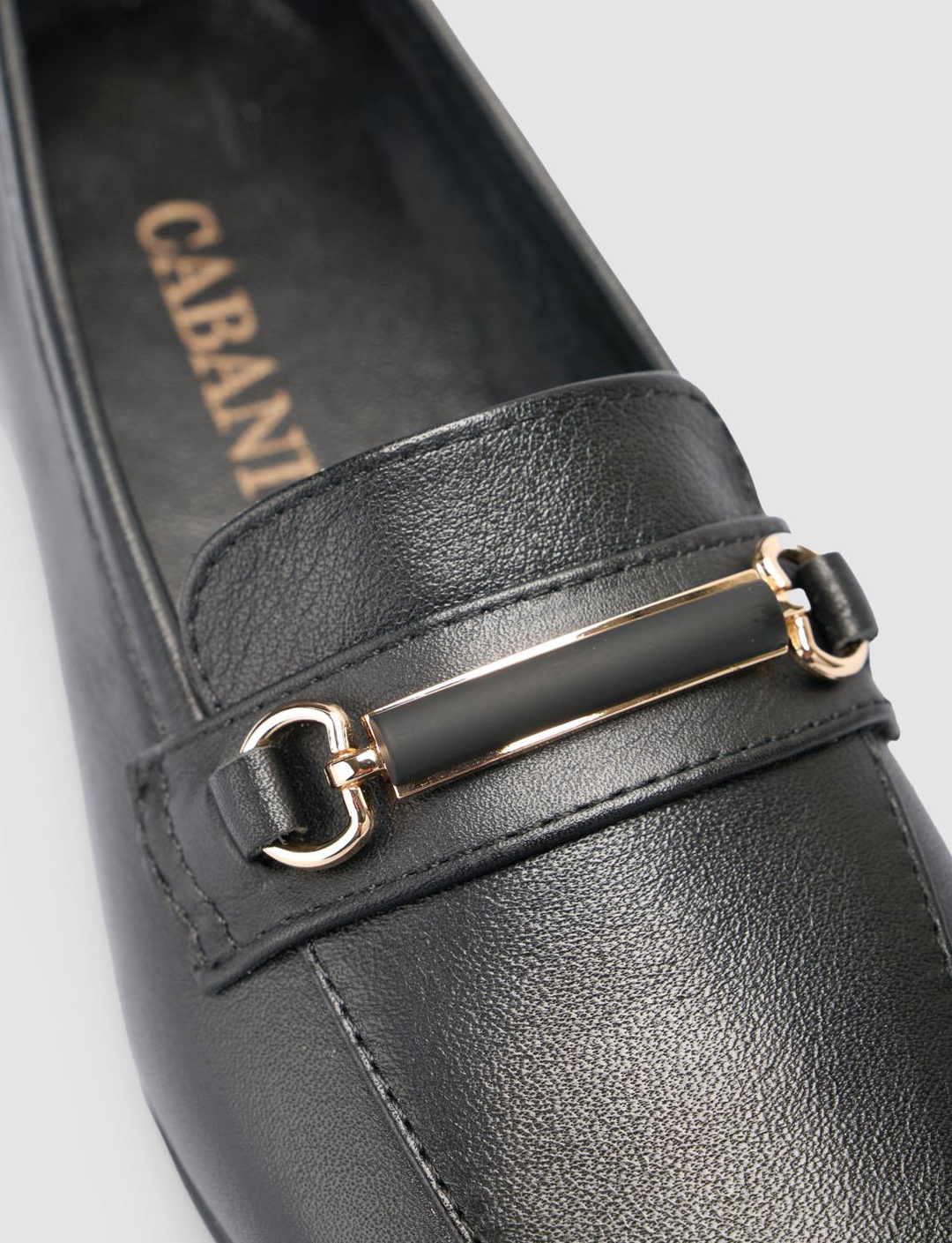 %100 Hakiki Deri Siyah Kadın Ayakkabı