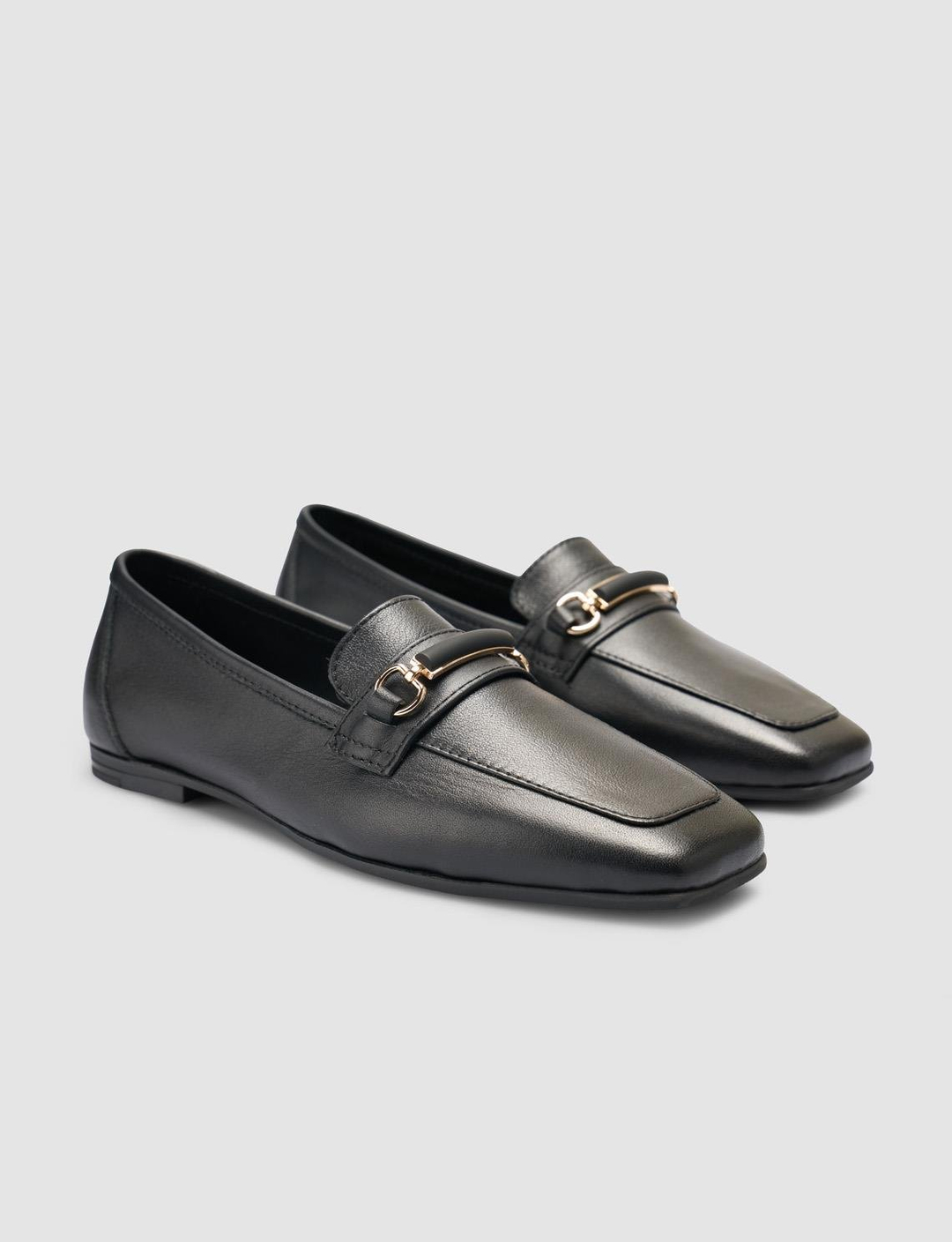 %100 Hakiki Deri Siyah Kadın Ayakkabı