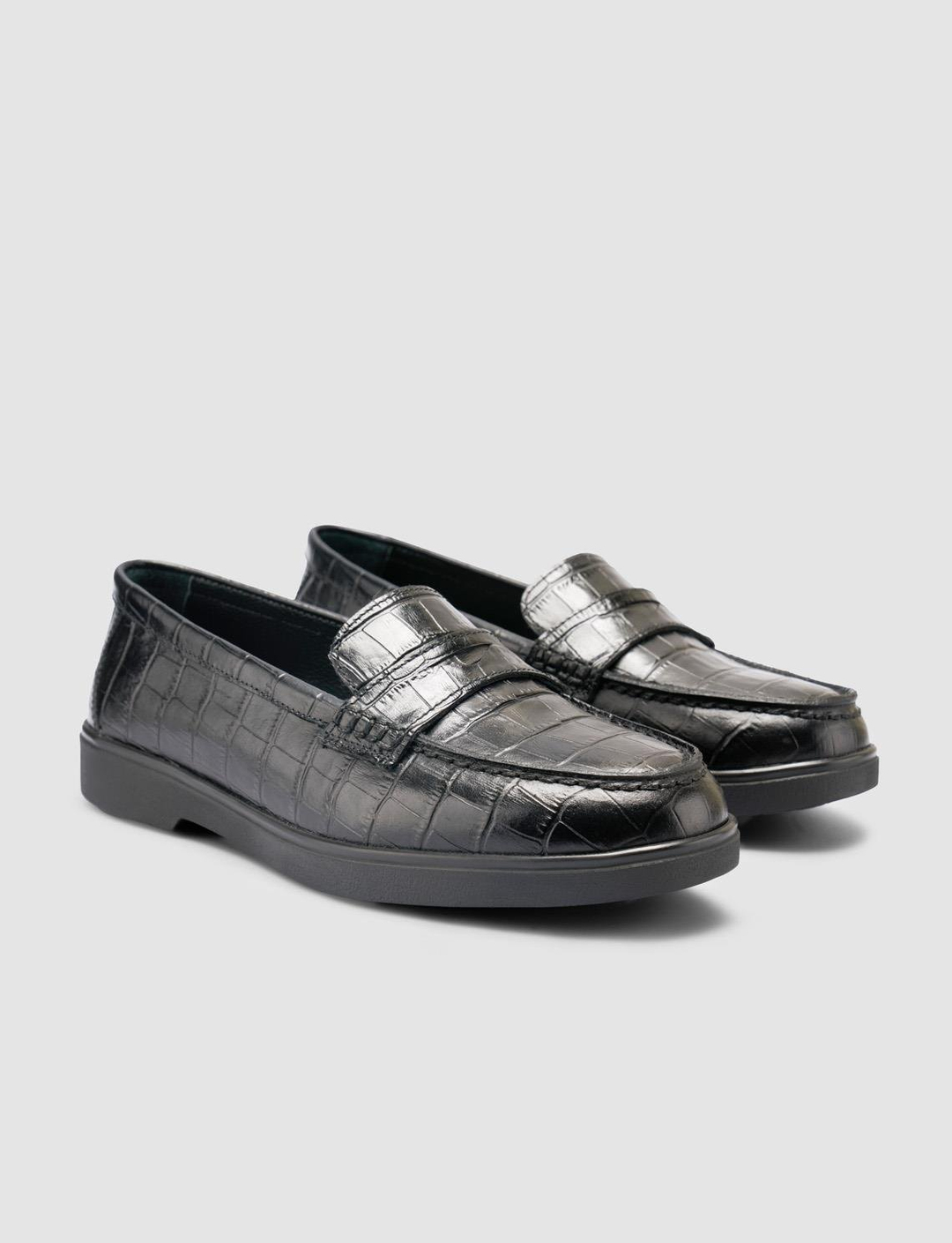 %100 Hakiki Deri Siyah Kadın Ayakkabı