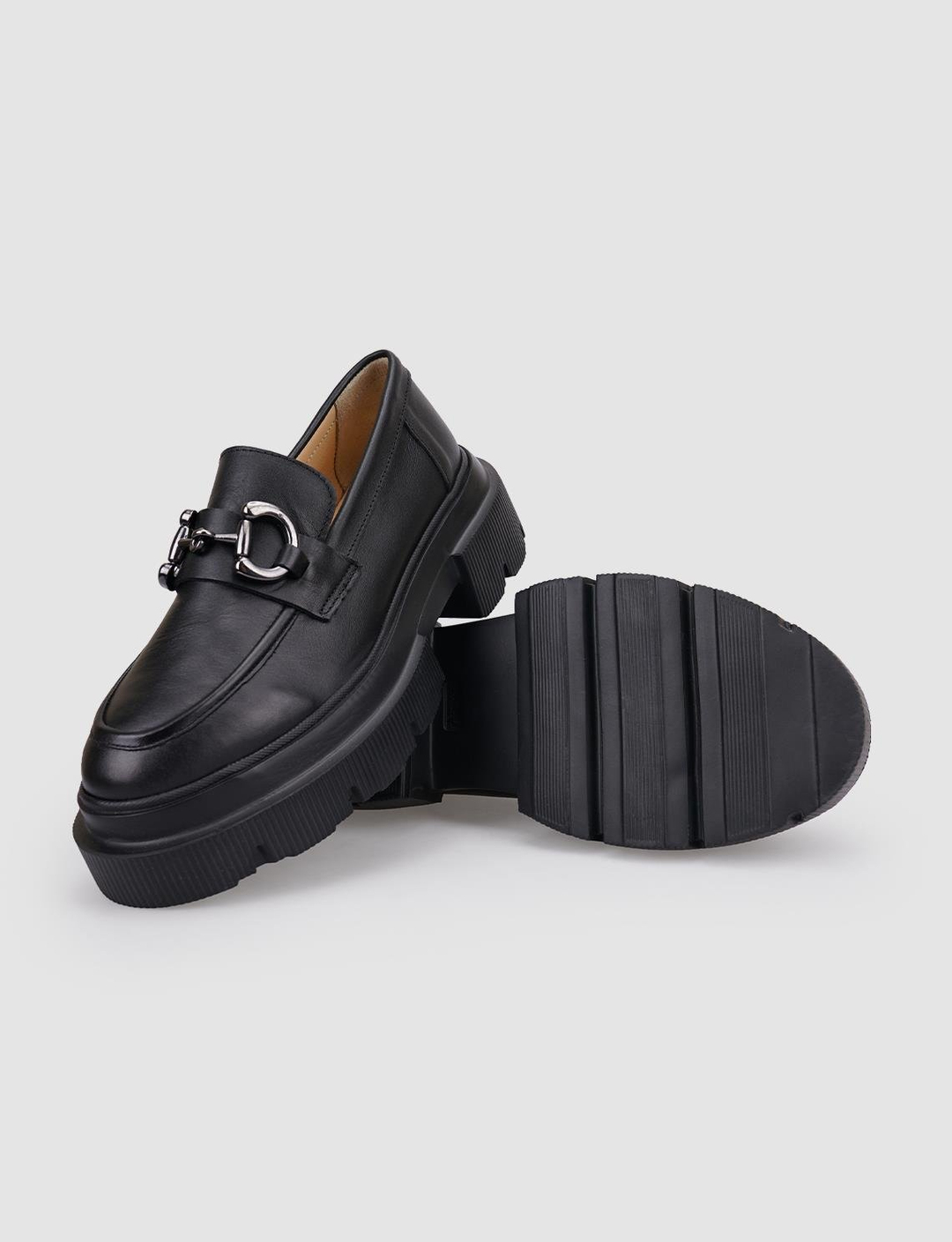 %100 Hakiki Deri Siyah Kadın Ayakkabı