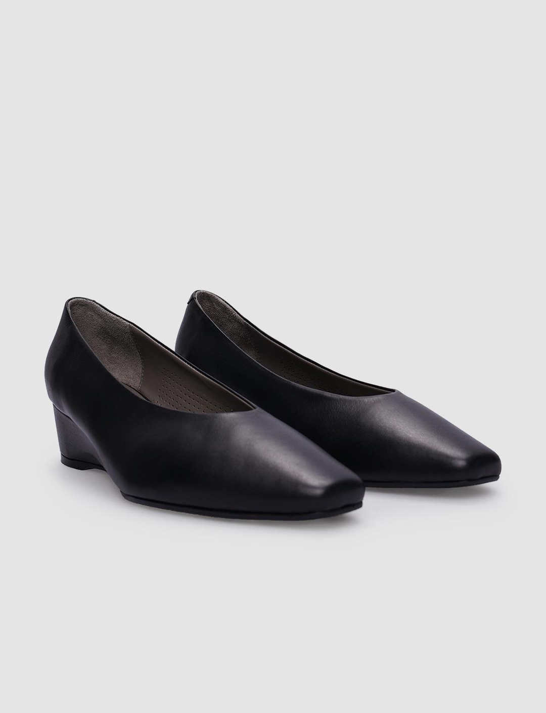 %100 Hakiki Deri Siyah Kadın Ayakkabı