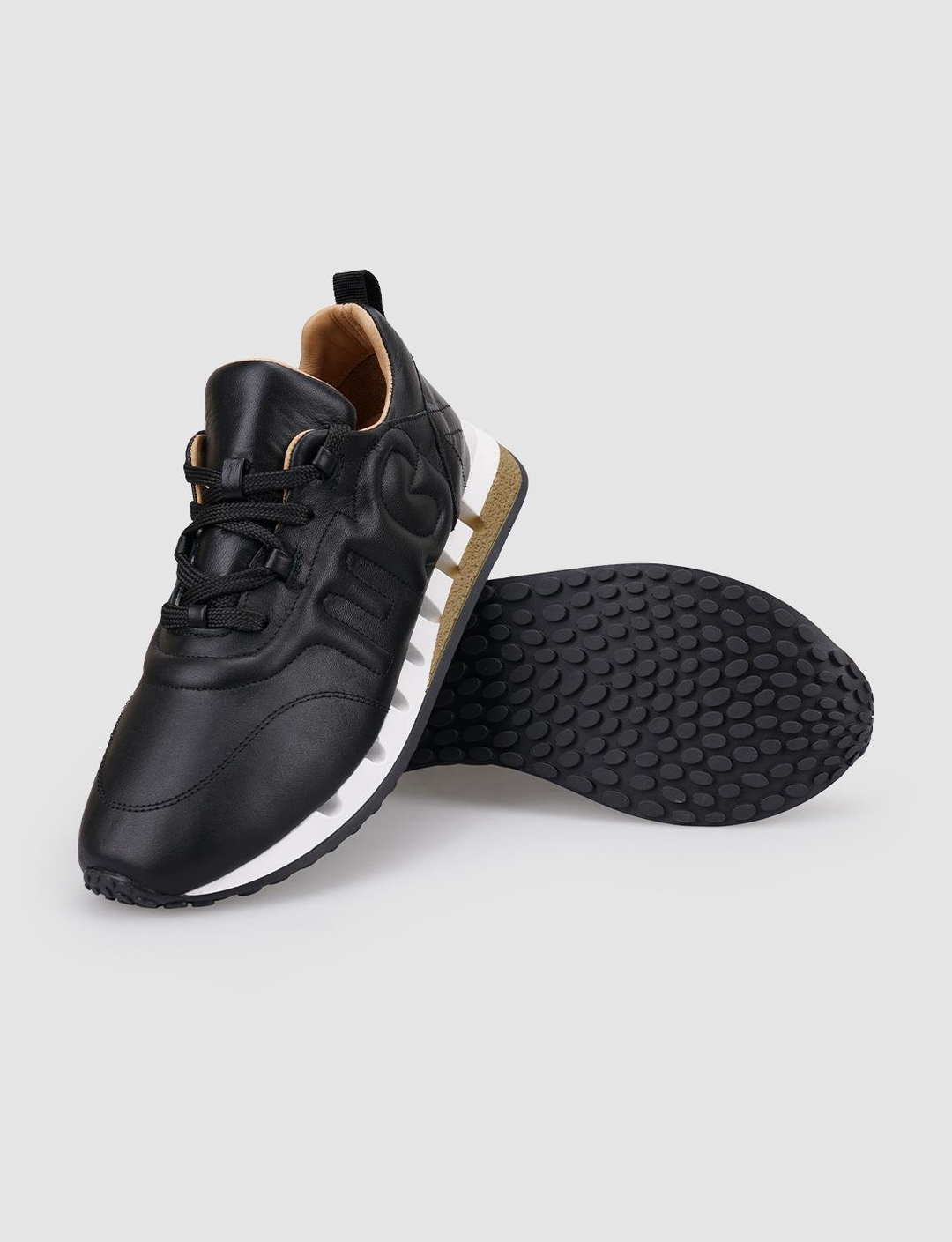 %100 Hakiki Deri Siyah Kadın Ayakkabı