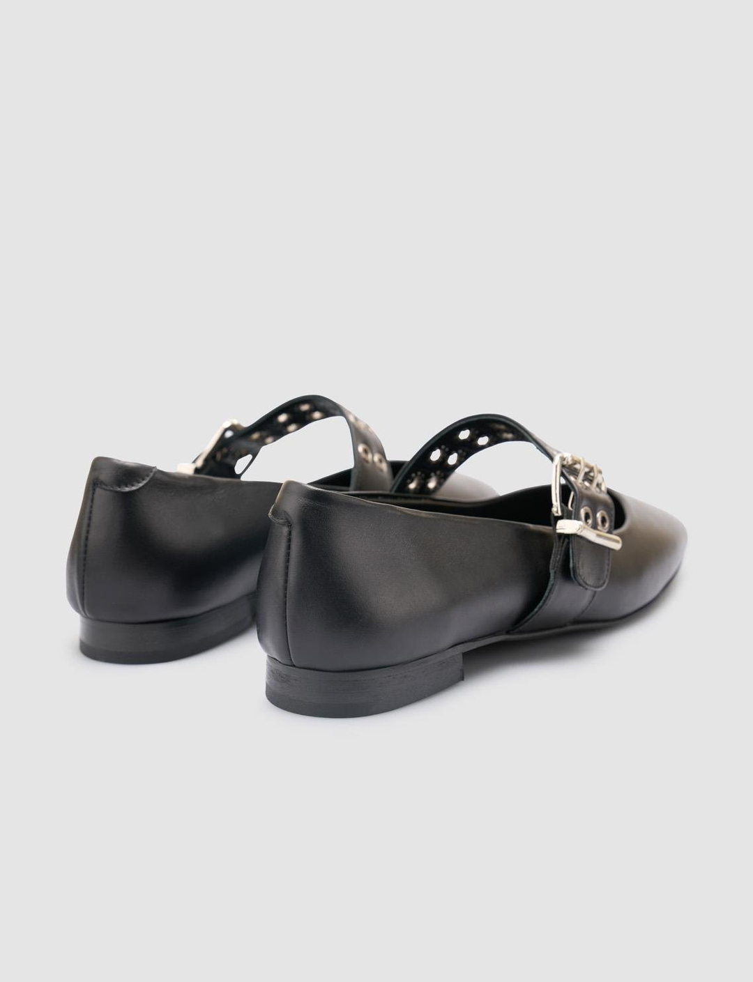 %100 Hakiki Deri Siyah Kadın Ayakkabı