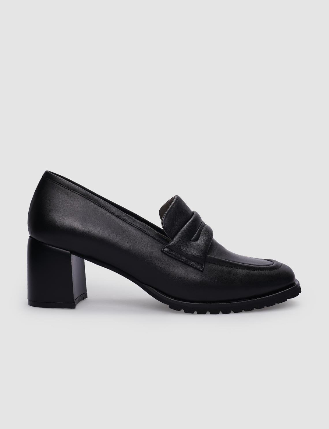 %100 Hakiki Deri Siyah Kadın Ayakkabı