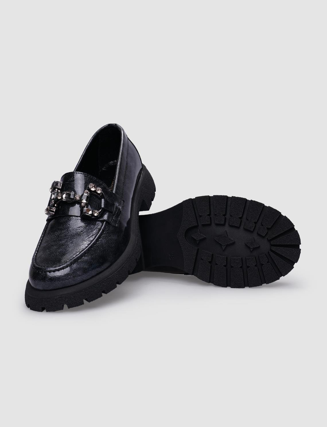 %100 Hakiki Deri Siyah Kadın Ayakkabı