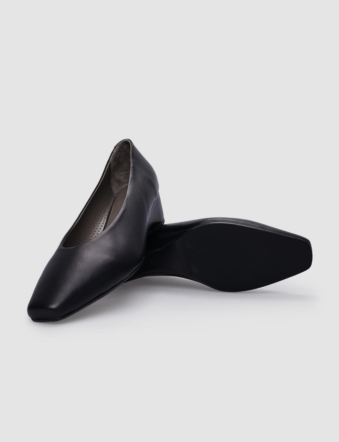 %100 Hakiki Deri Siyah Kadın Ayakkabı