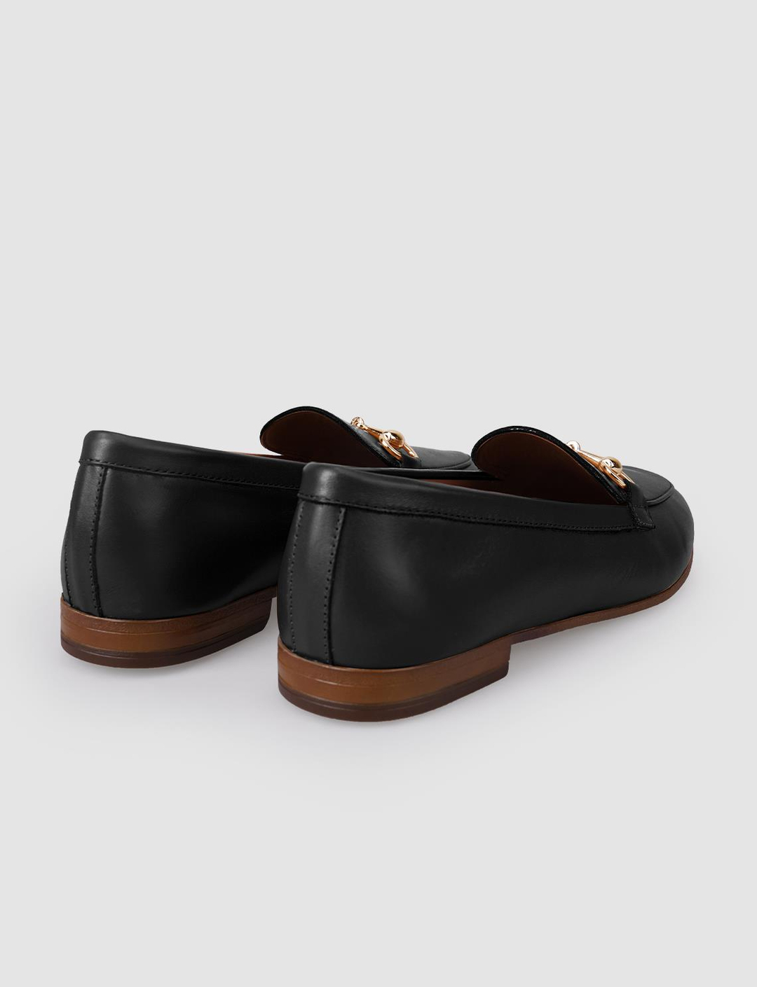 %100 Hakiki Deri Siyah Kadın Ayakkabı