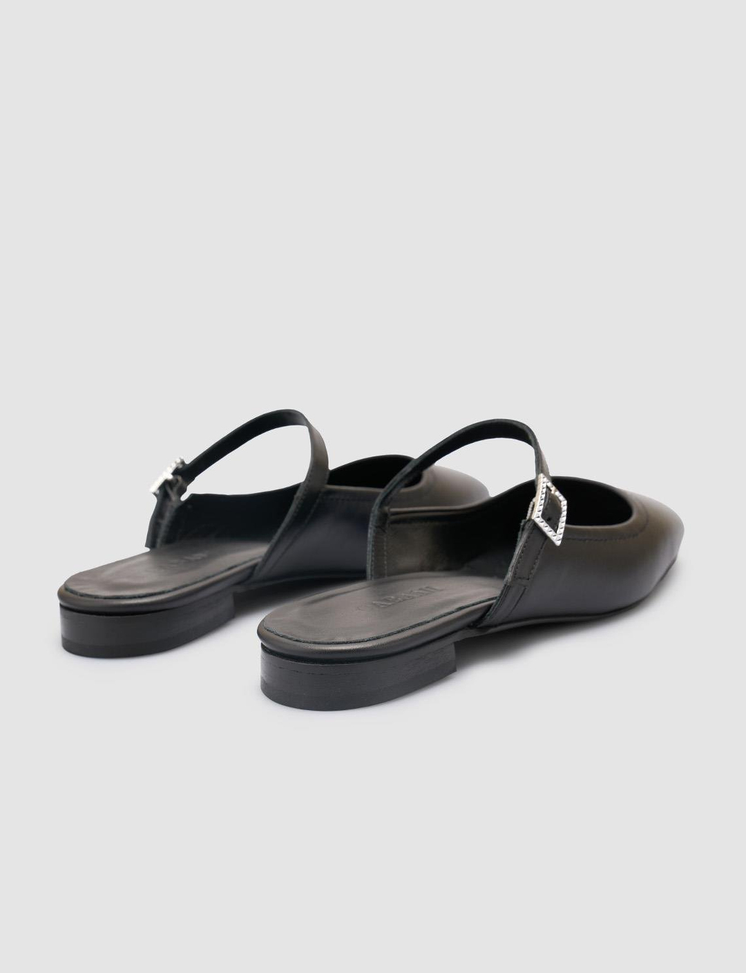 %100 Hakiki Deri Siyah Kadın Ayakkabı