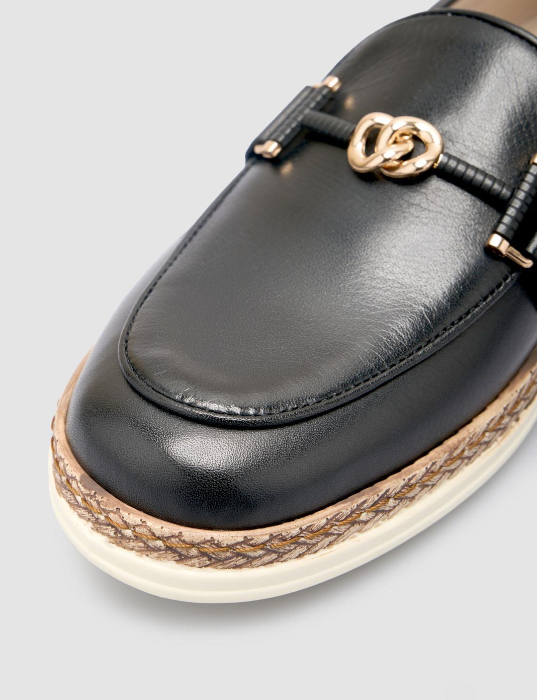 %100 Hakiki Deri Siyah Kadın Ayakkabı