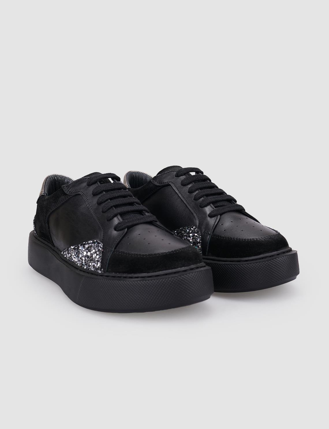 %100 Hakiki Deri Siyah Kadın Ayakkabı