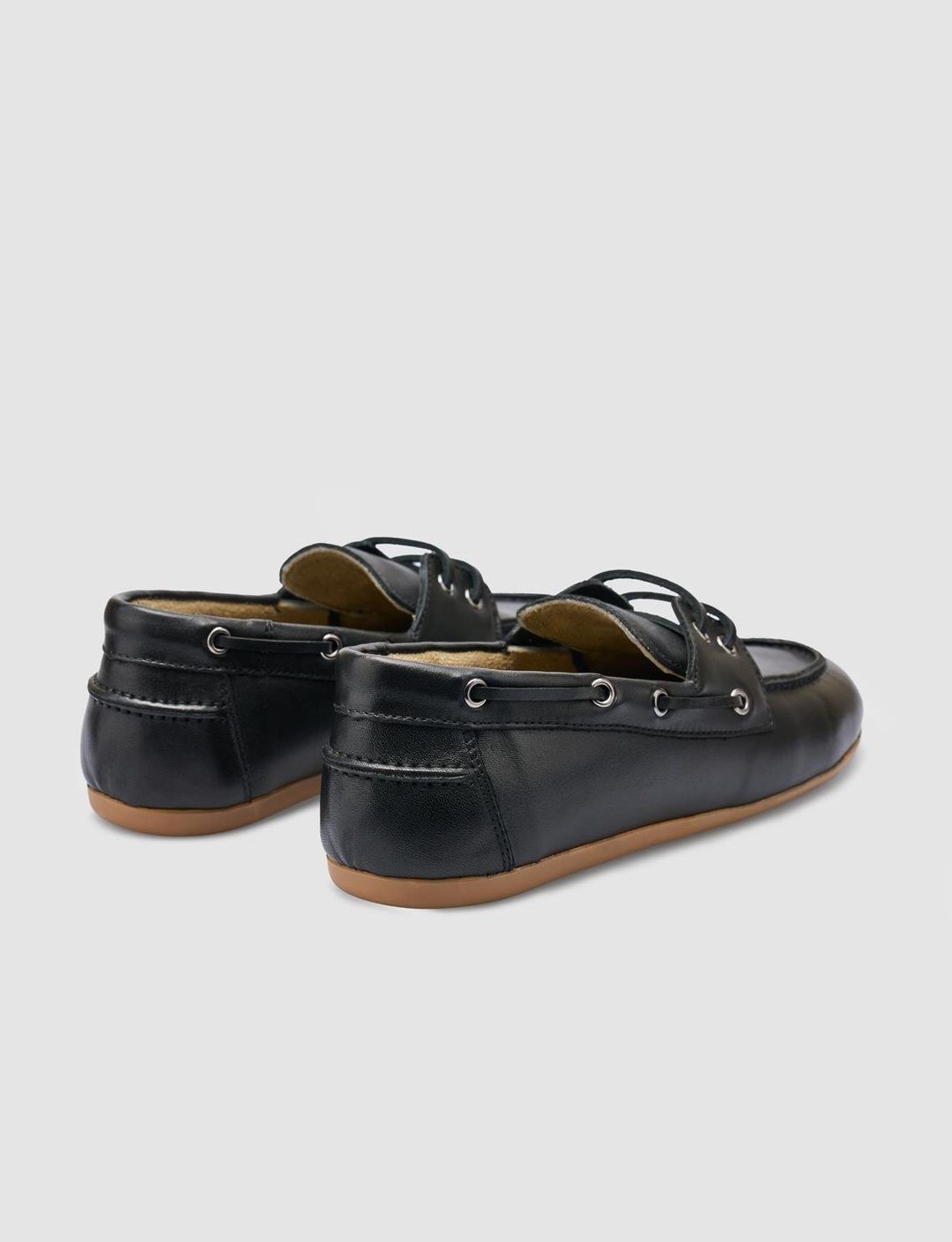 %100 Hakiki Deri Siyah Kadın Ayakkabı