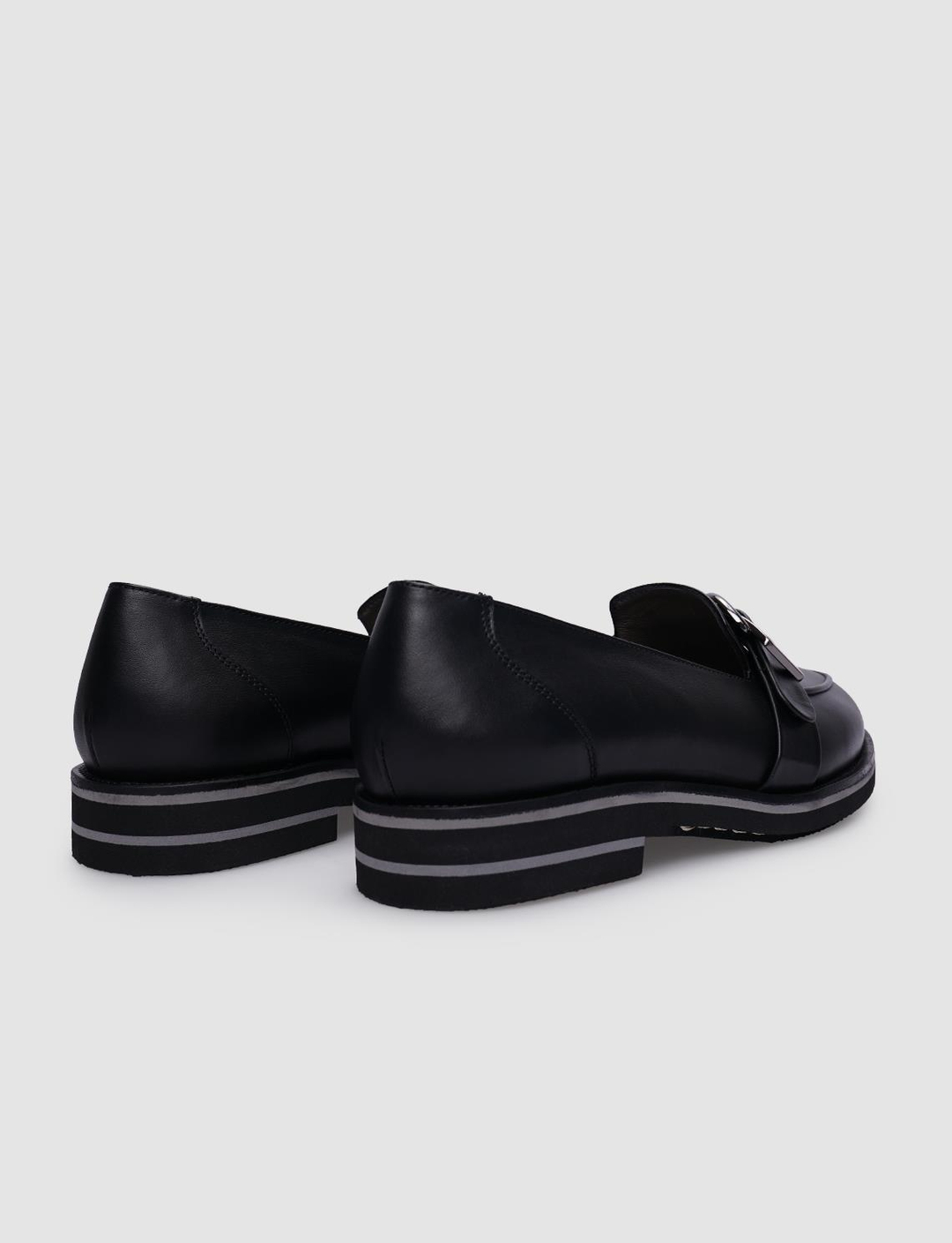 %100 Hakiki Deri Siyah Kadın Ayakkabı