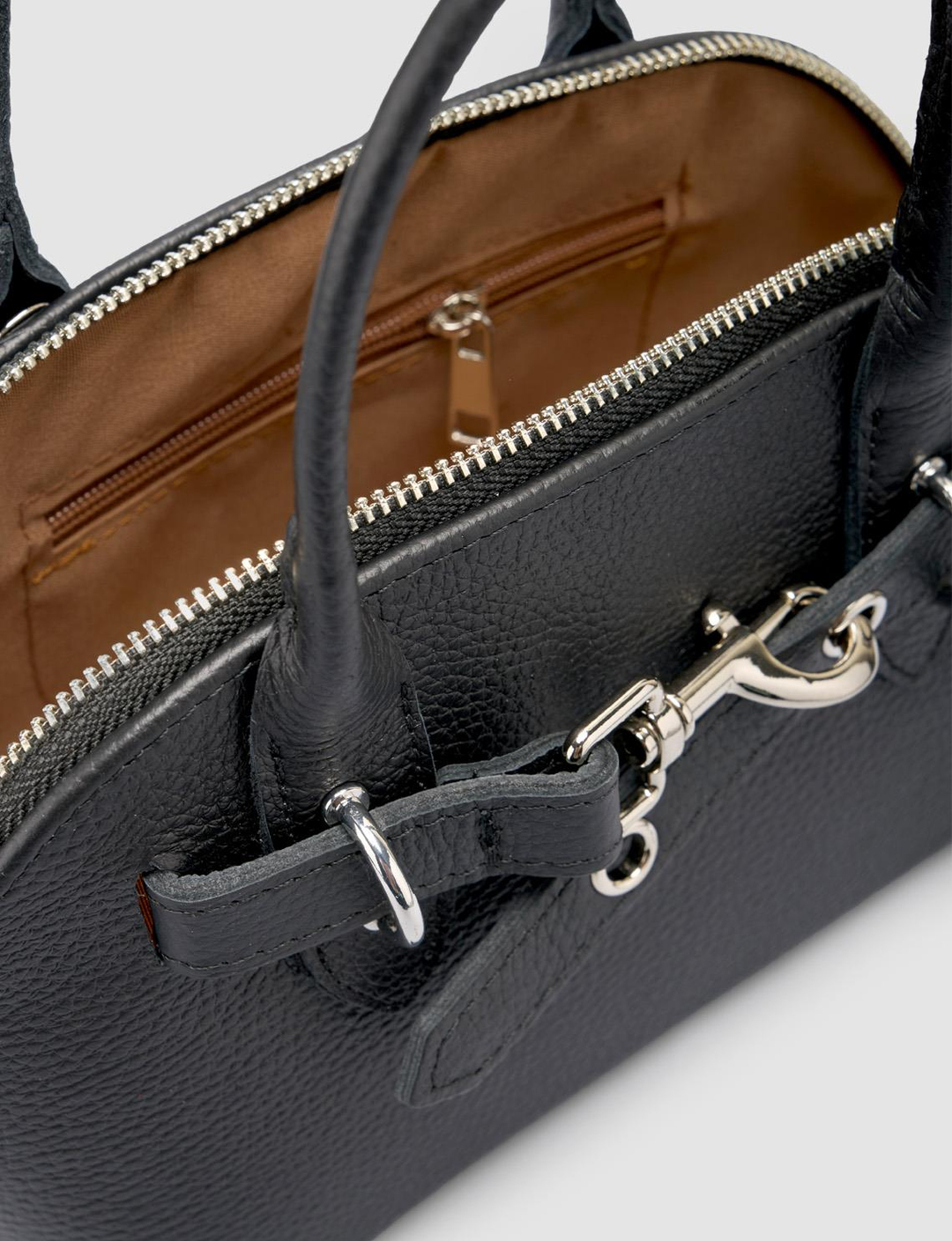 %100 Hakiki Deri Siyah Kadın Çanta