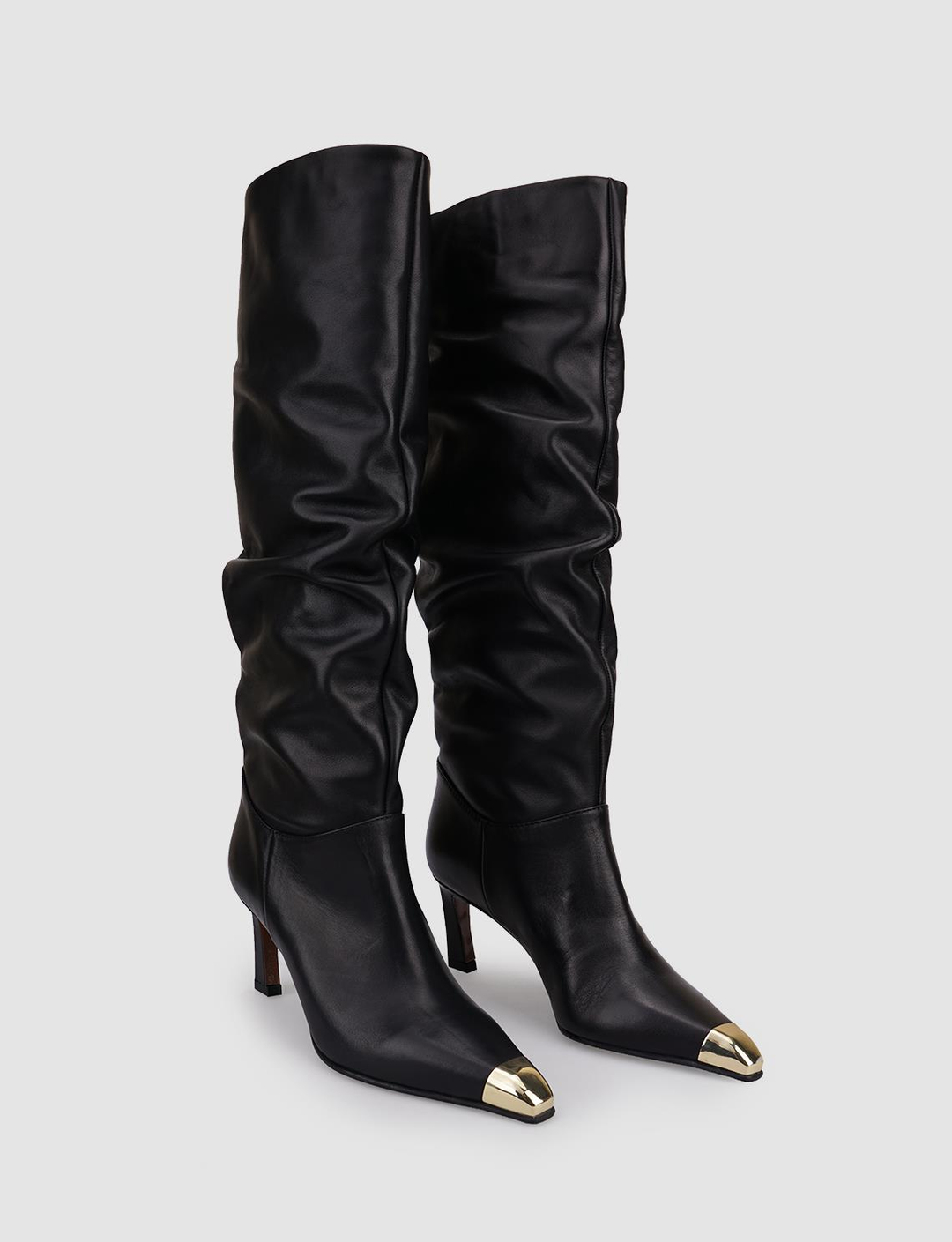 %100 Hakiki Deri Siyah Kadın Çizme