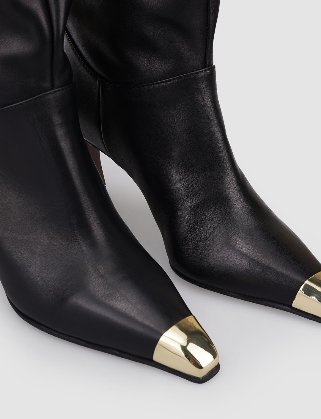 %100 Hakiki Deri Siyah Kadın Çizme