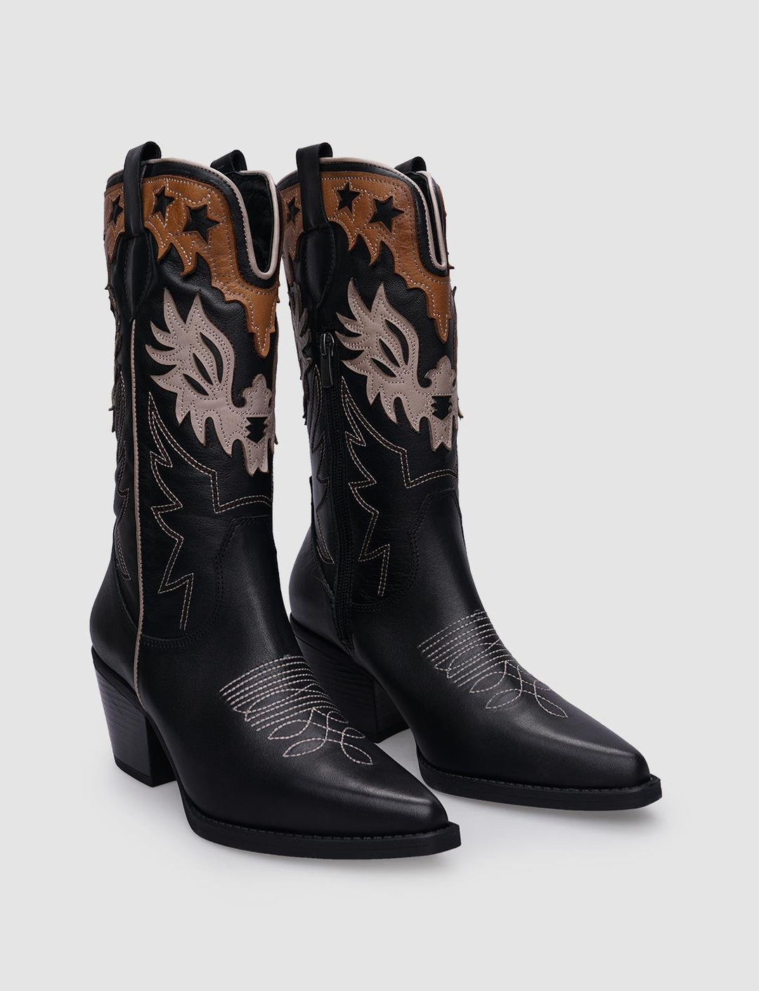 %100 Hakiki Deri Siyah Kadın Çizme