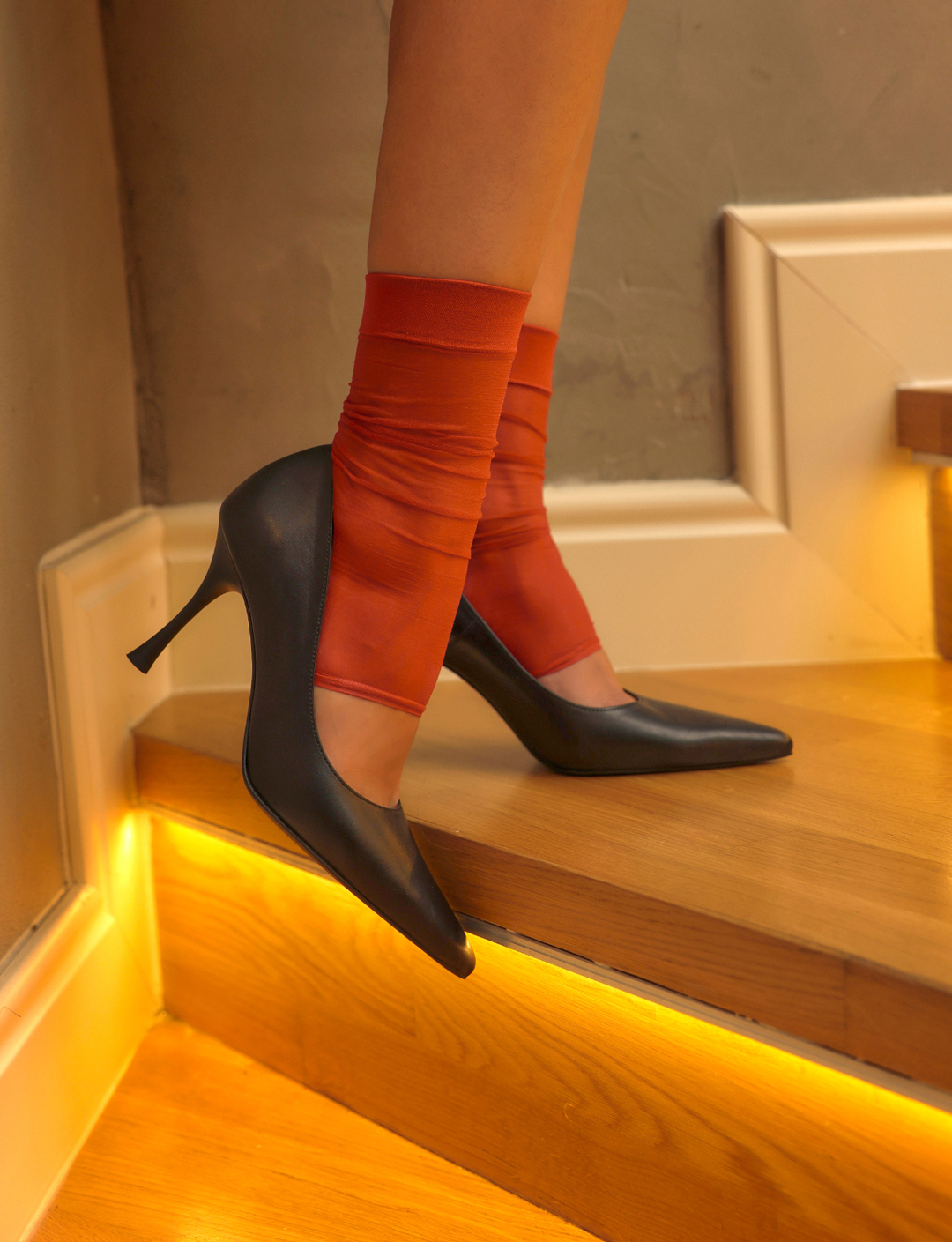 %100 Hakiki Deri Siyah Kadın Stiletto