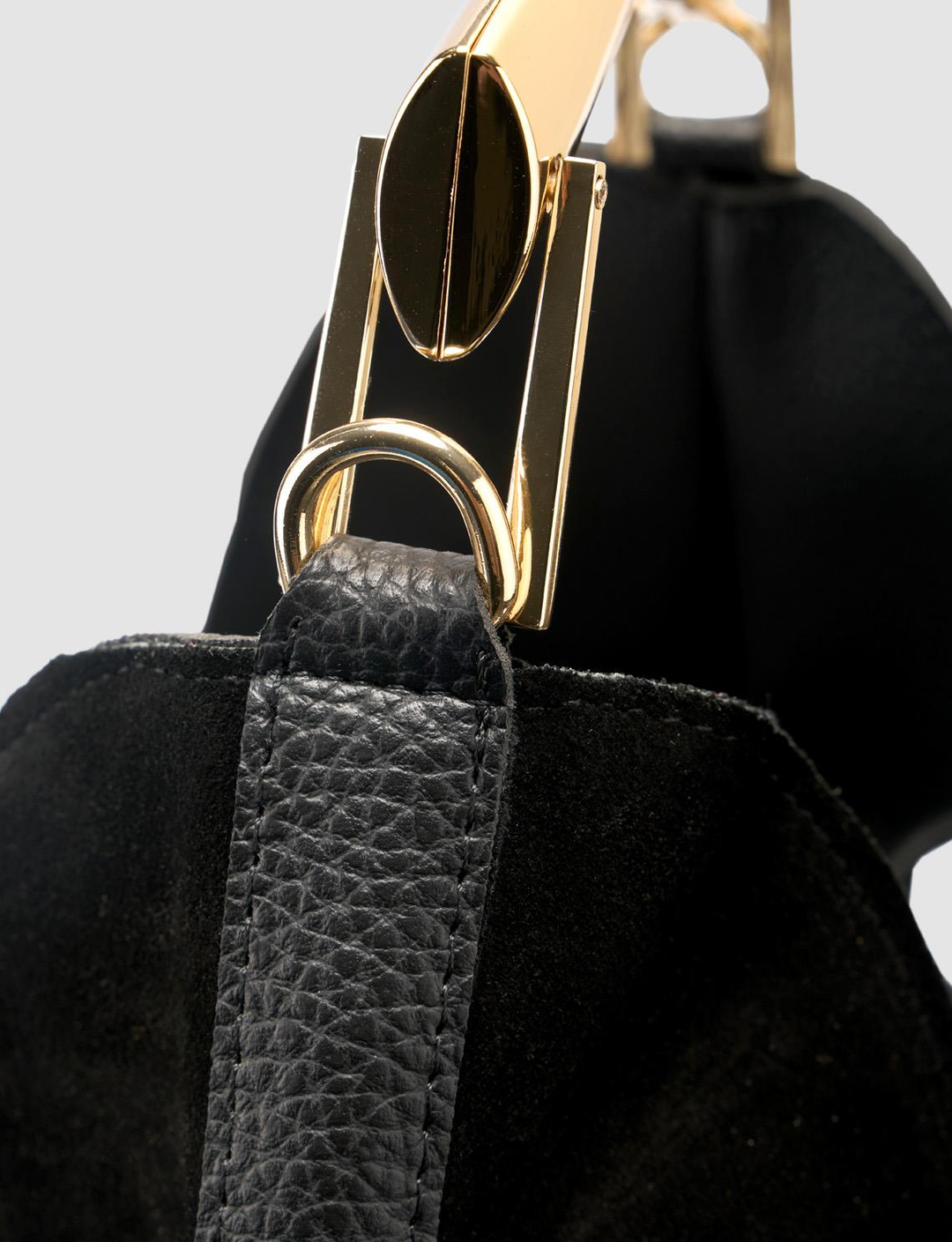 Süet Hakiki Deri Siyah Kadın Çanta