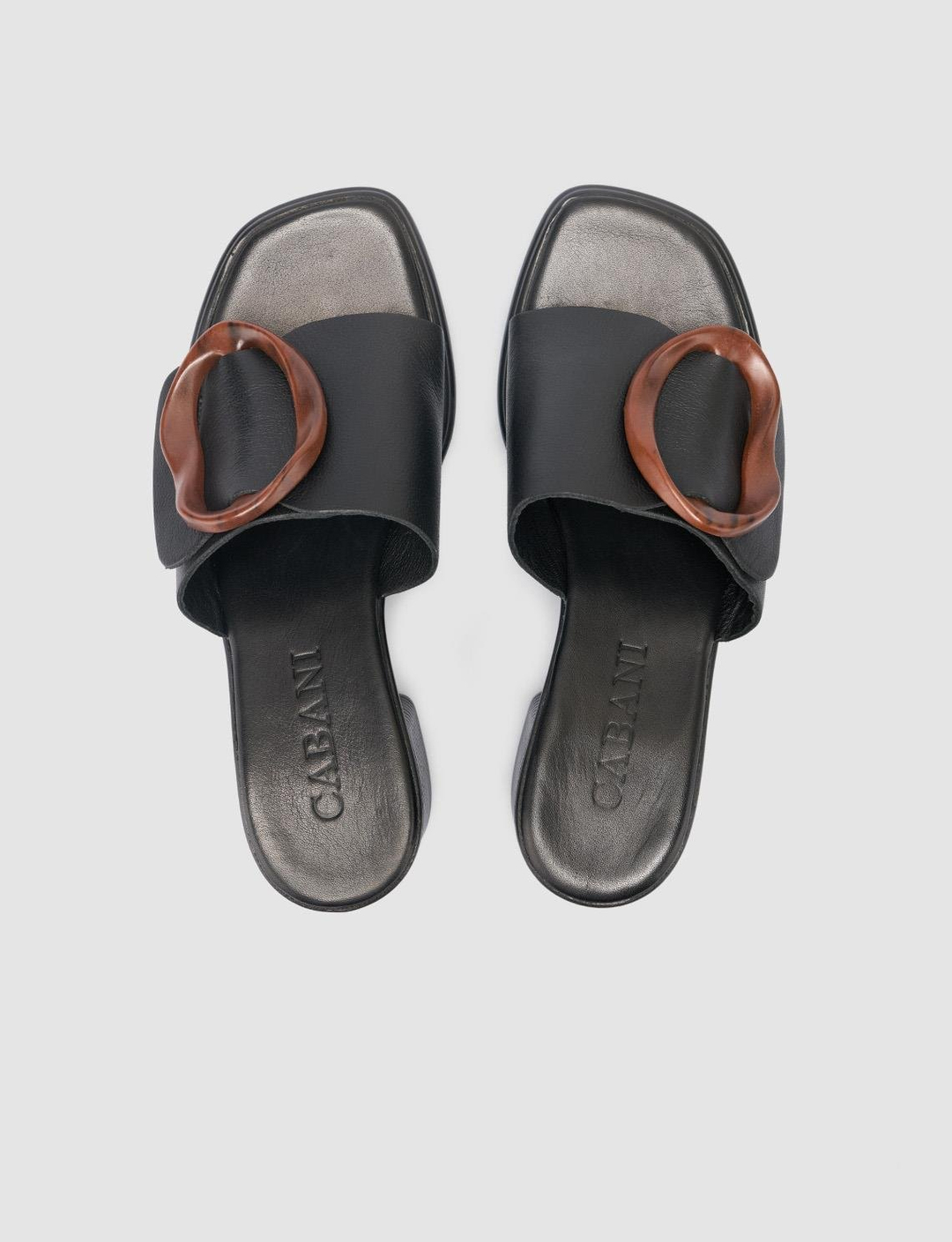 %100 Hakiki Deri Siyah Kadın Terlik