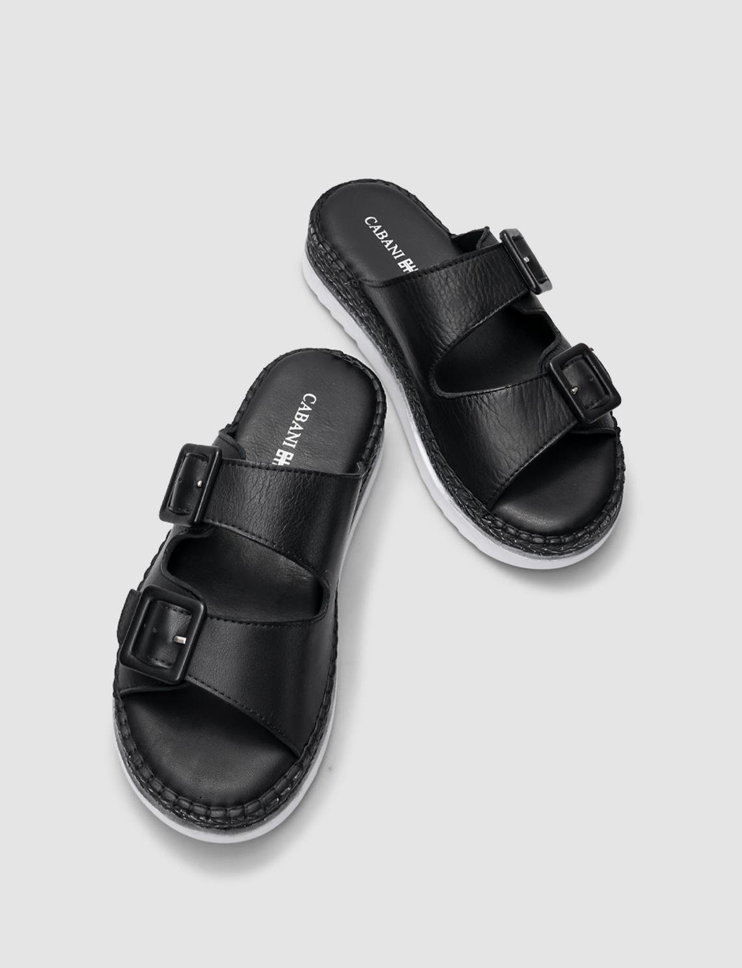 %100 Hakiki Deri Siyah Kadın Terlik