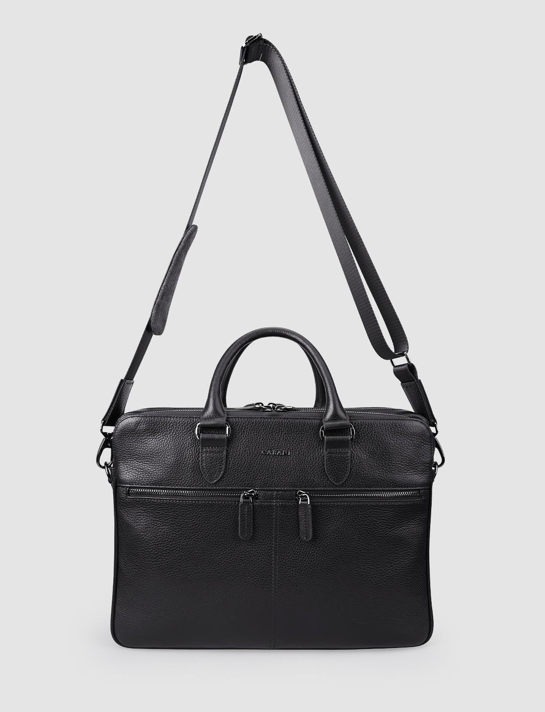 %100 Hakiki Deri Siyah Unisex Çanta