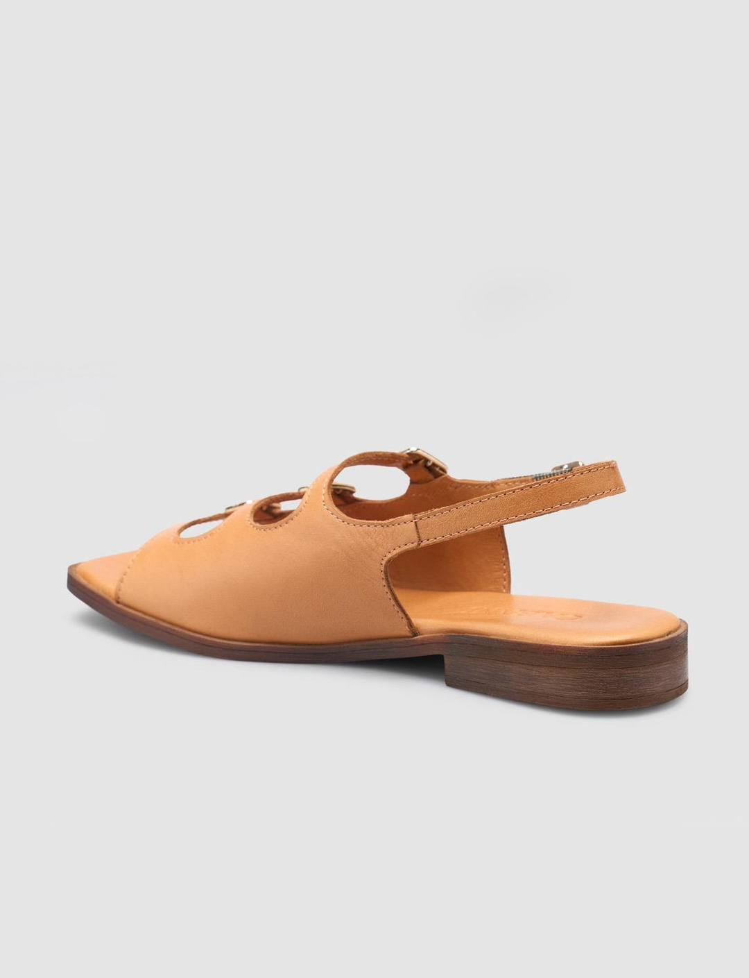 %100 Hakiki Deri Taba Kadın Sandalet