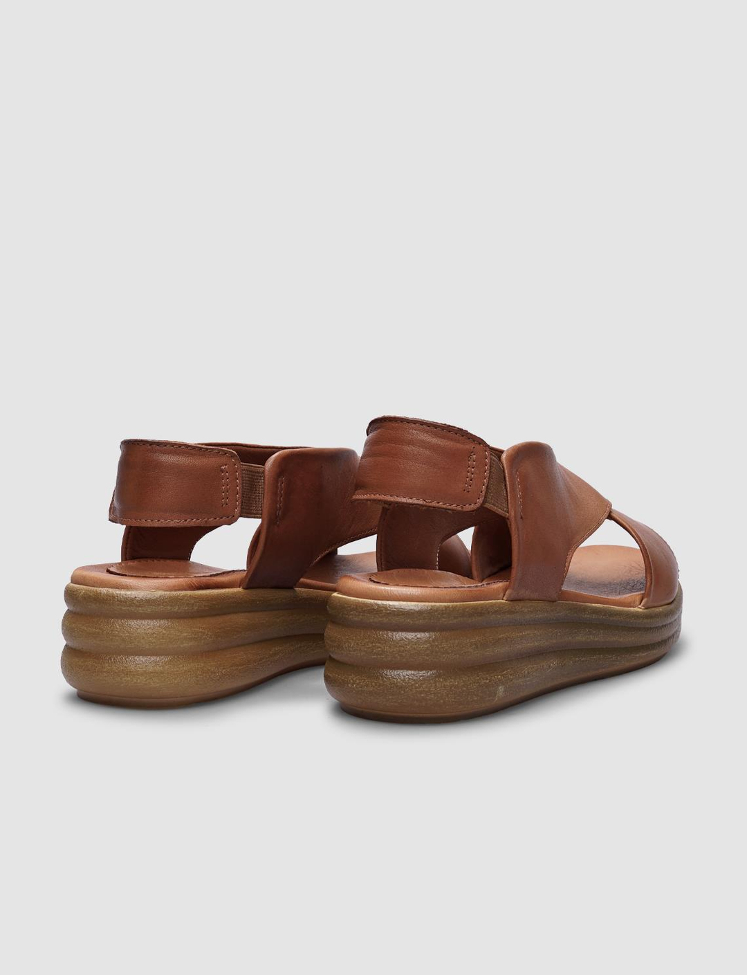 %100 Hakiki Deri Taba Kadın Sandalet