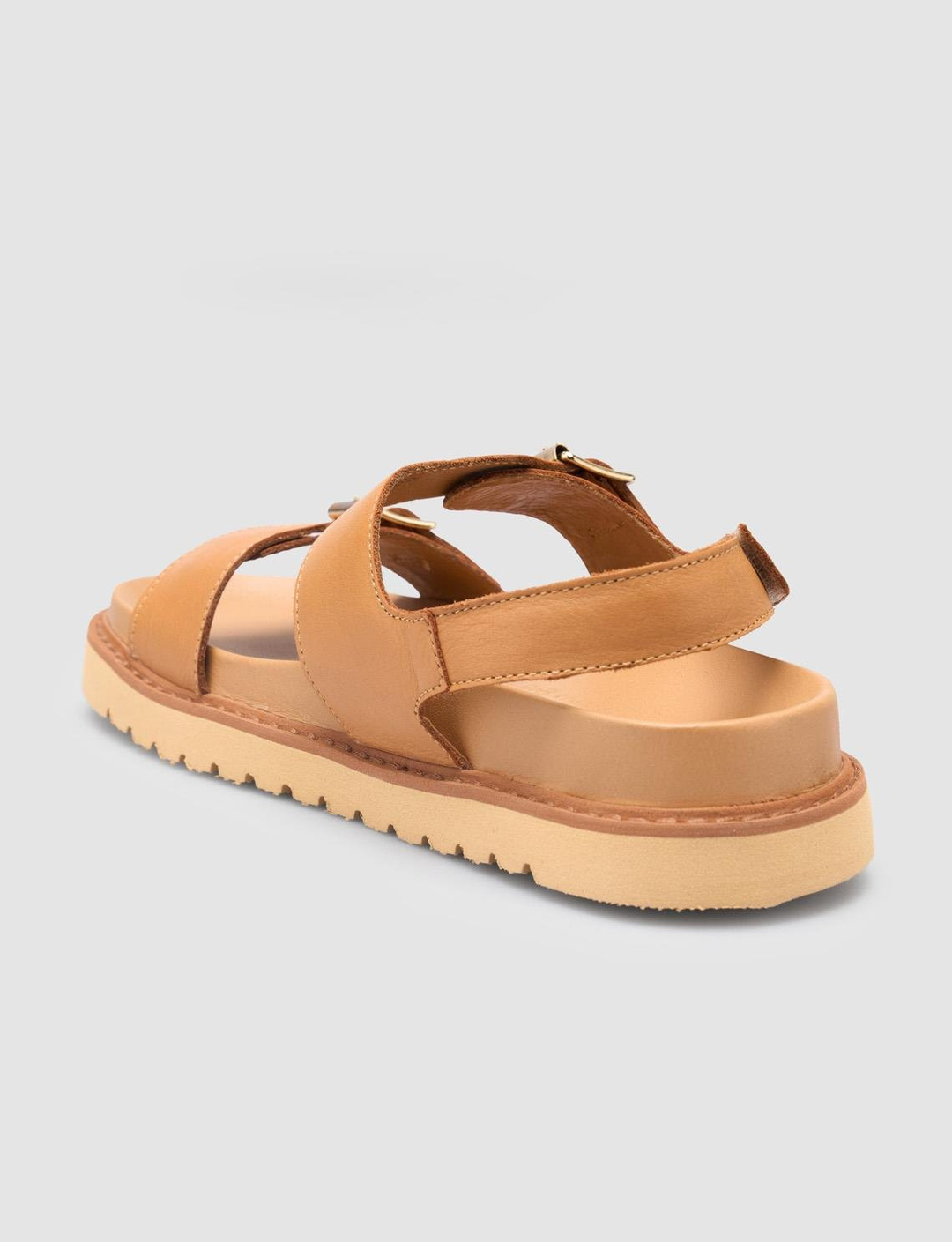 %100 Hakiki Deri Taba Kadın Sandalet