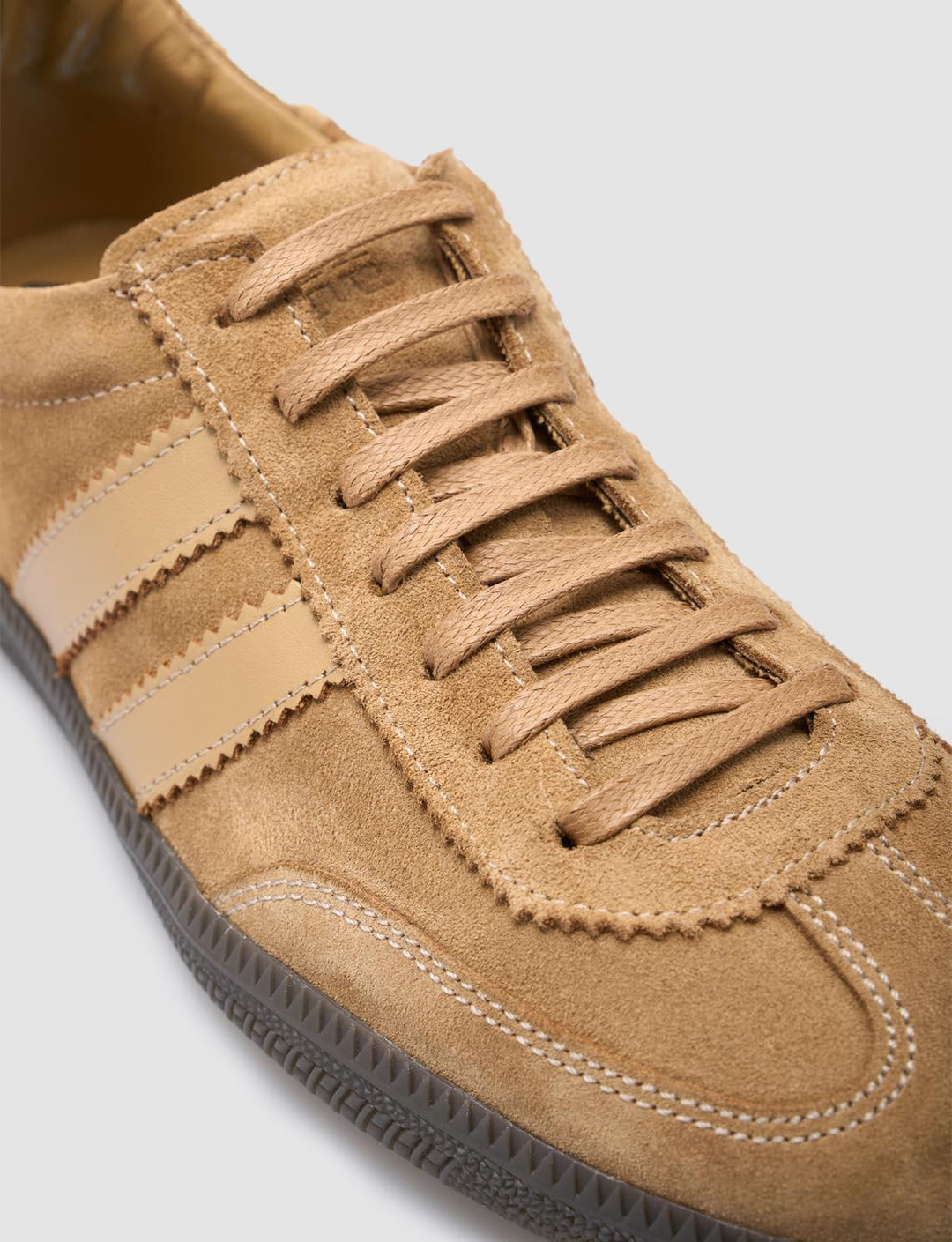 %100 Hakiki Deri Taba Süet Bağcıklı Kadın Sneaker