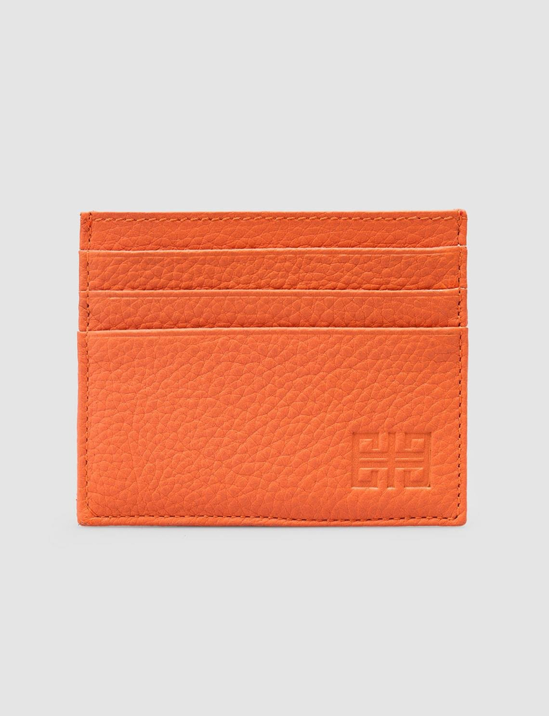 %100 Hakiki Deri Turuncu Unisex Cüzdan