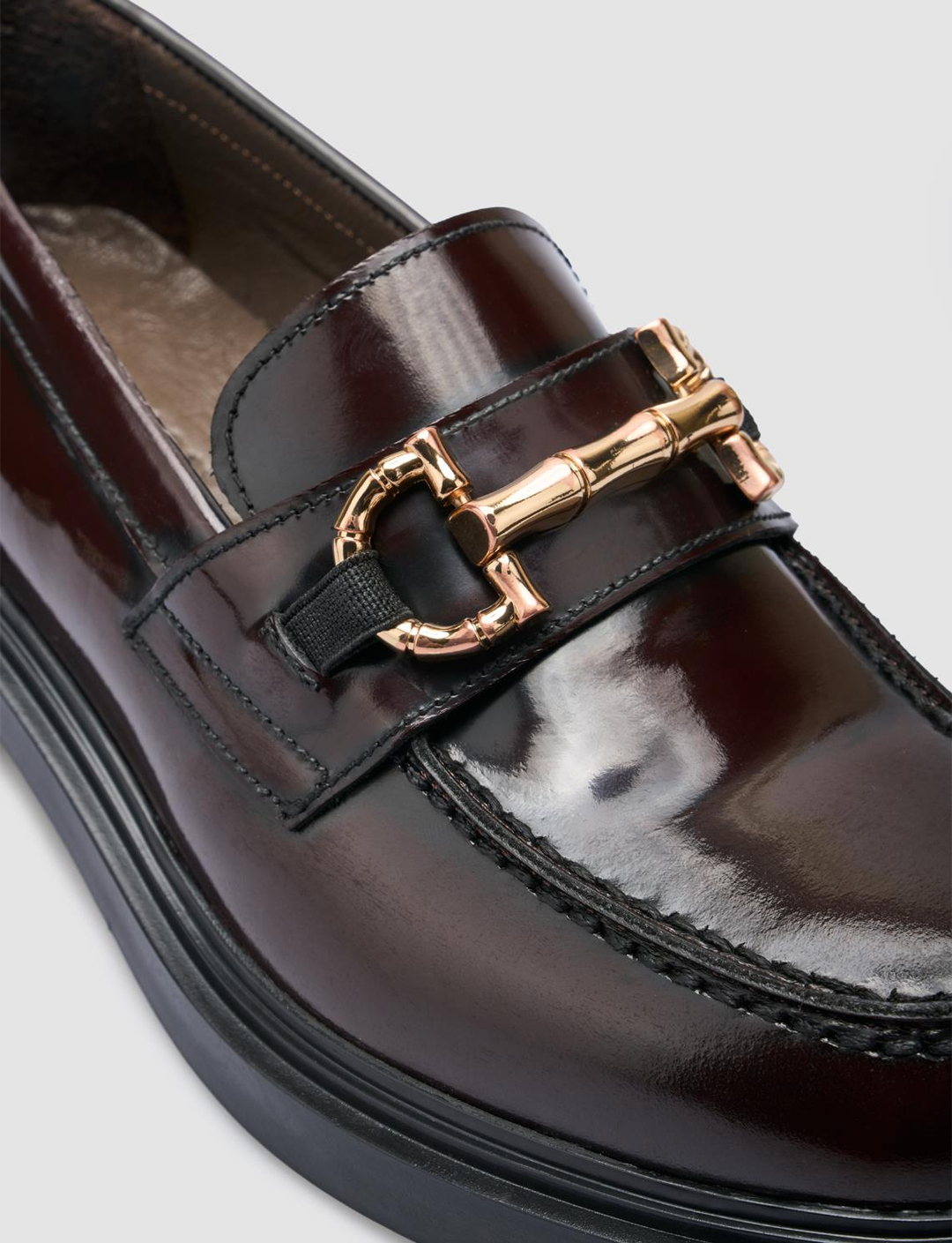 Açma Hakiki Deri Bordo Kadın Ayakkabı