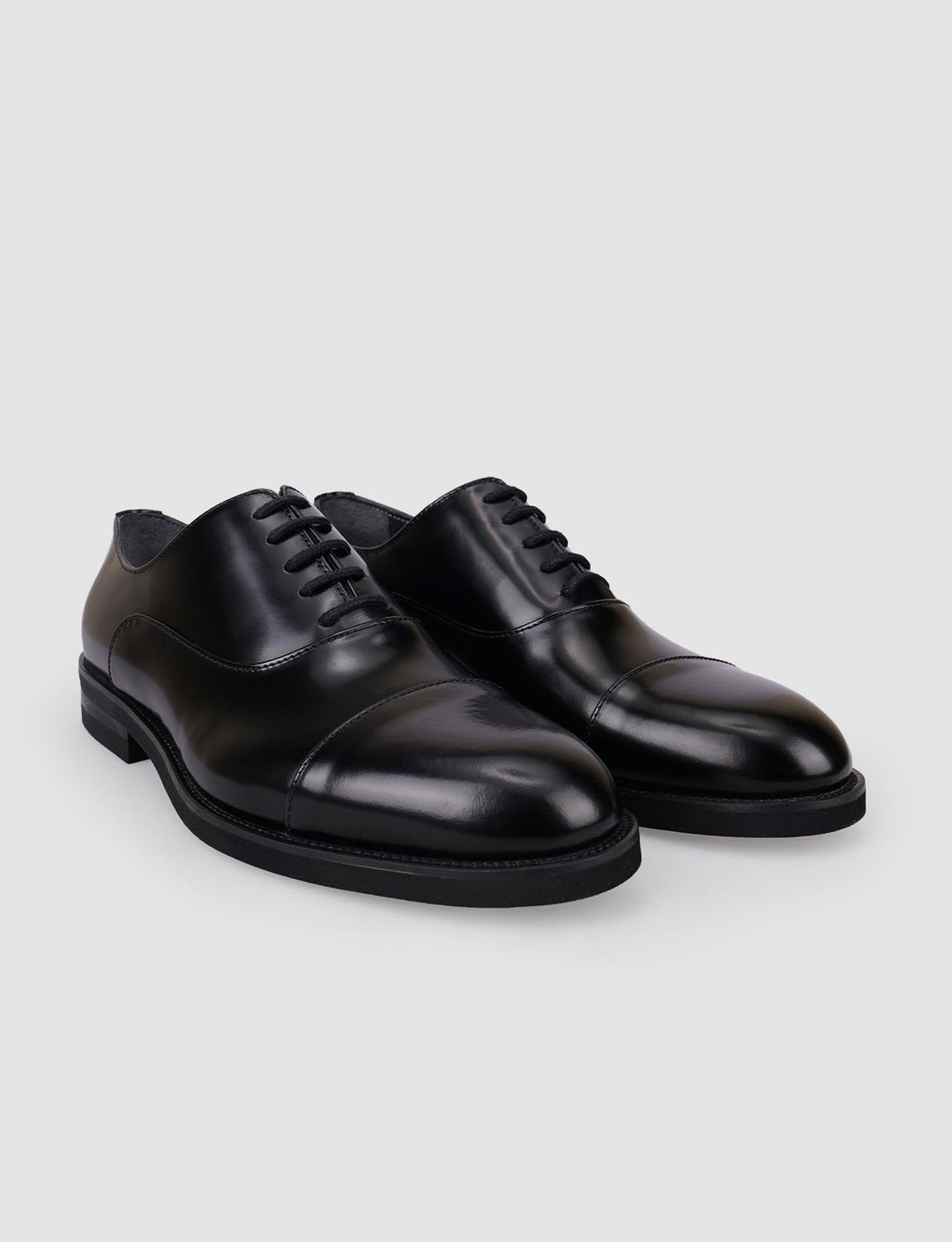 Açma Hakiki Deri Siyah Erkek Ayakkabı
