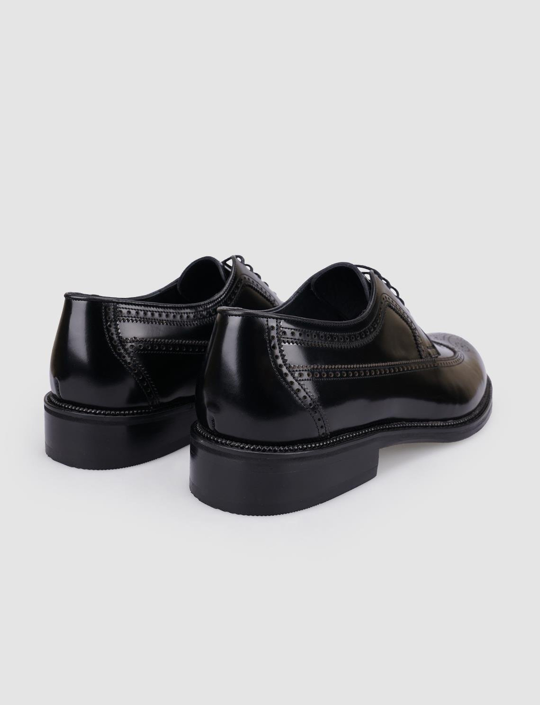 Açma Hakiki Deri Siyah Erkek Ayakkabı