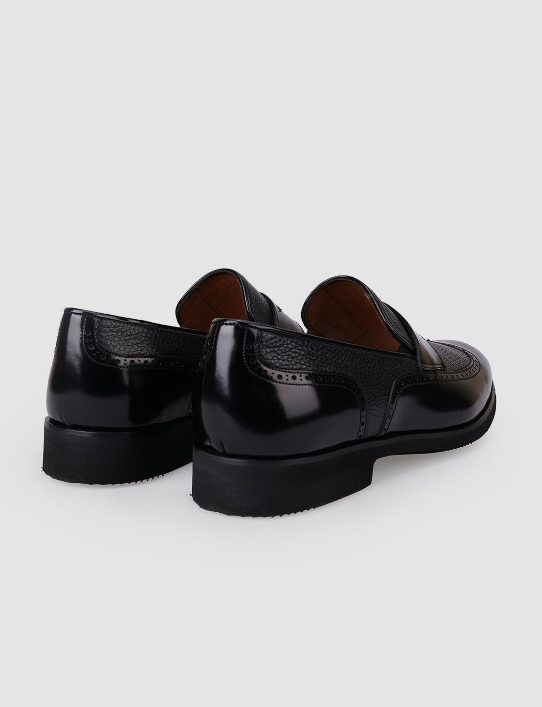 Açma Hakiki Deri Siyah Erkek Ayakkabı