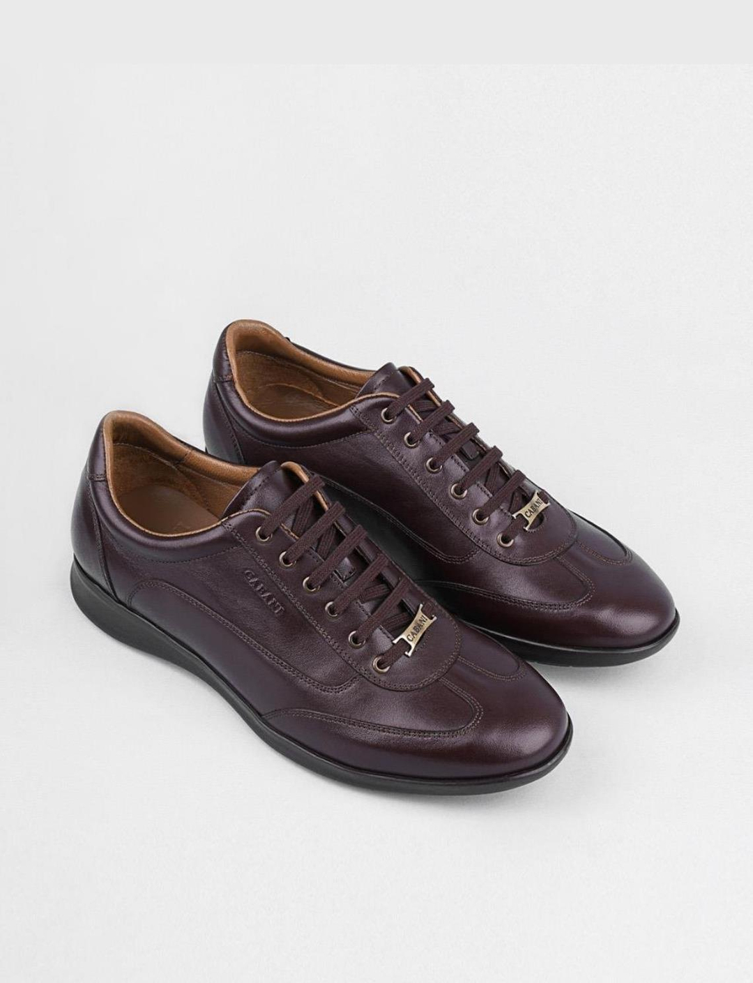 Bağcıklı Hakiki Deri Kahverengi Erkek Günlük Ayakkabı