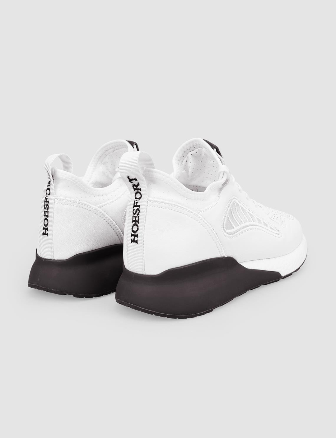 Men White Lace Up Chunky Sneakers