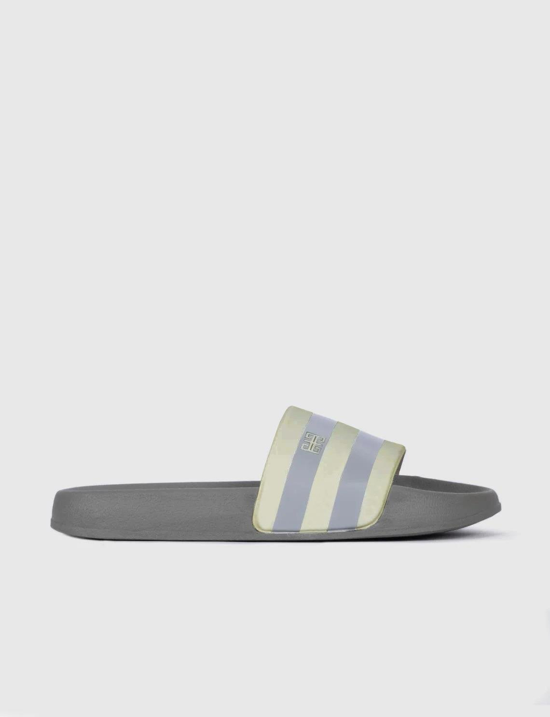 Men White-Grey Slides