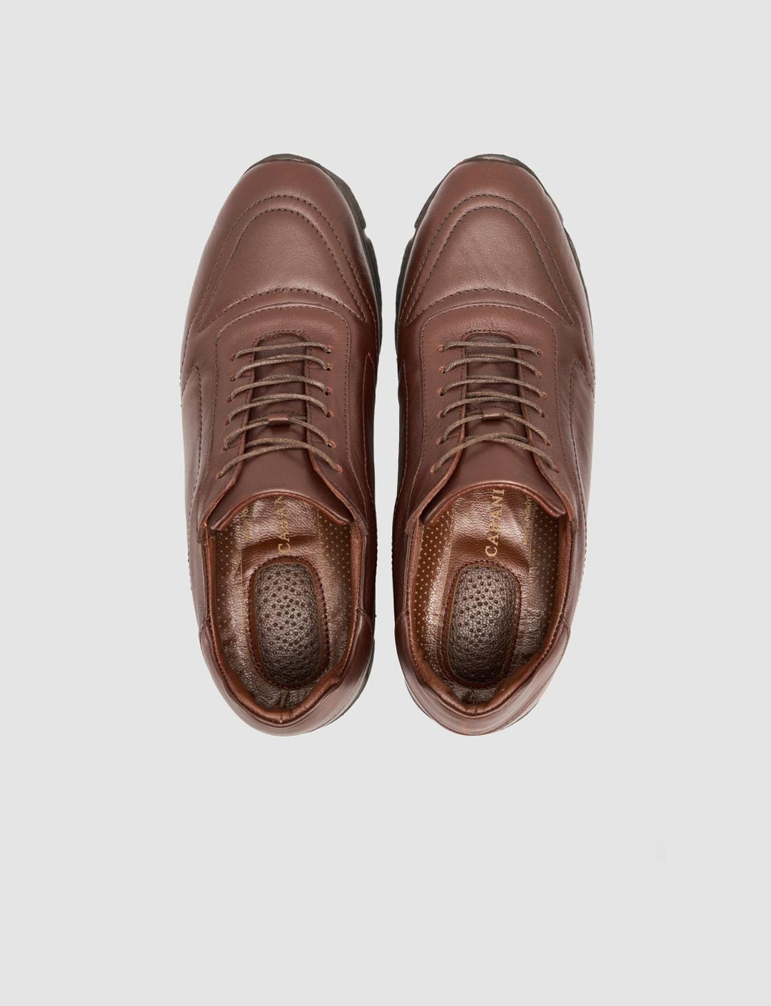 Cabani Men's 100% Genuine Leather Brown Shoes