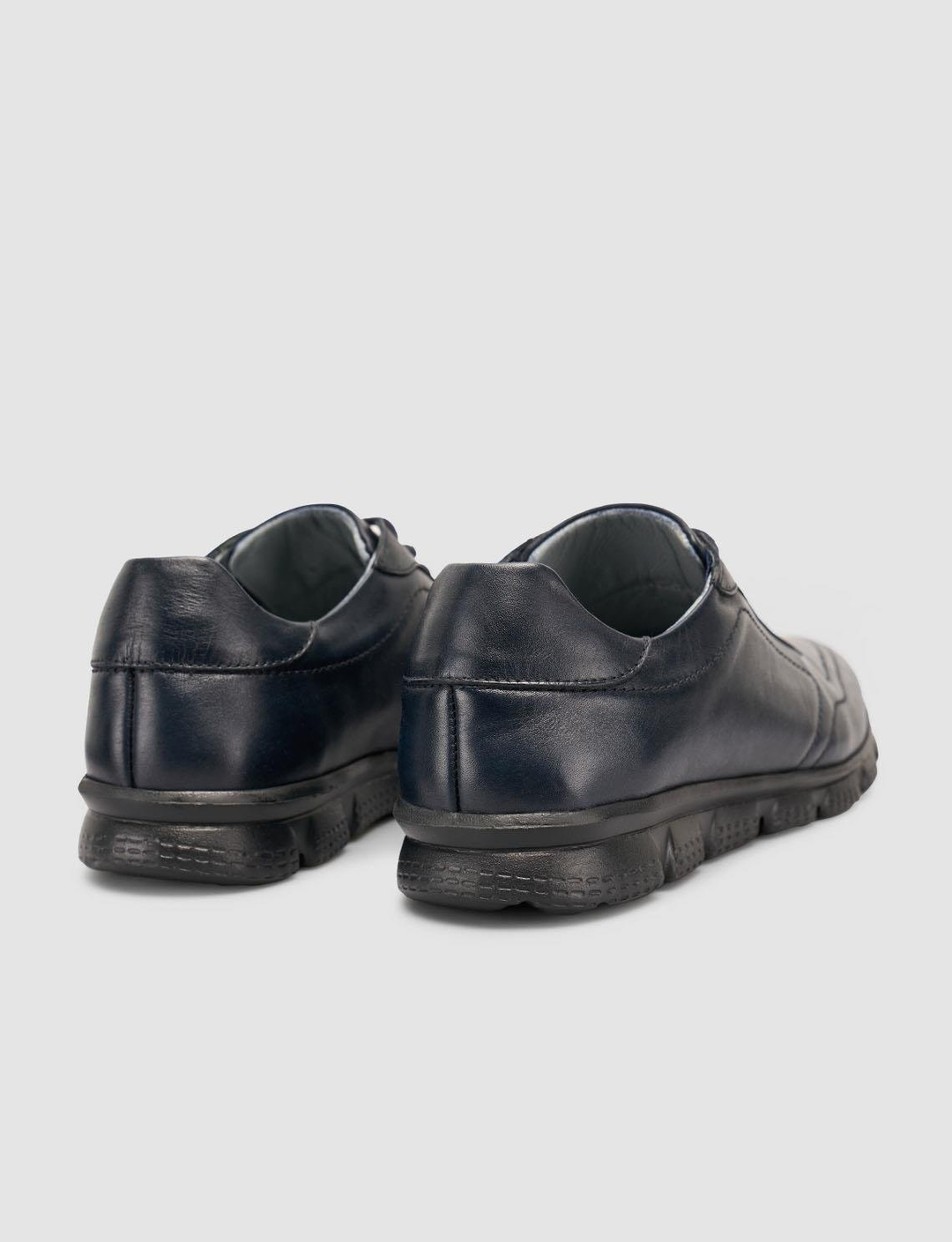 Cabani Men's 100% Genuine Leather Navy Blue Shoes