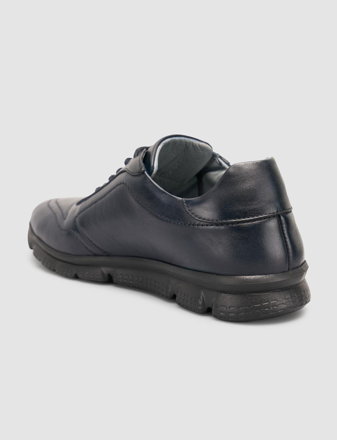 Cabani Men's 100% Genuine Leather Navy Blue Shoes