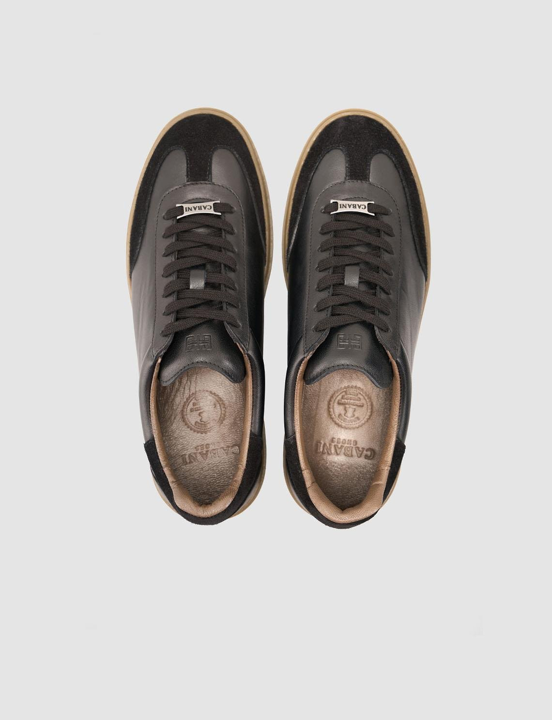 Cabani %100 Hakiki Deri Siyah Süet Erkek Spor Ayakkabı