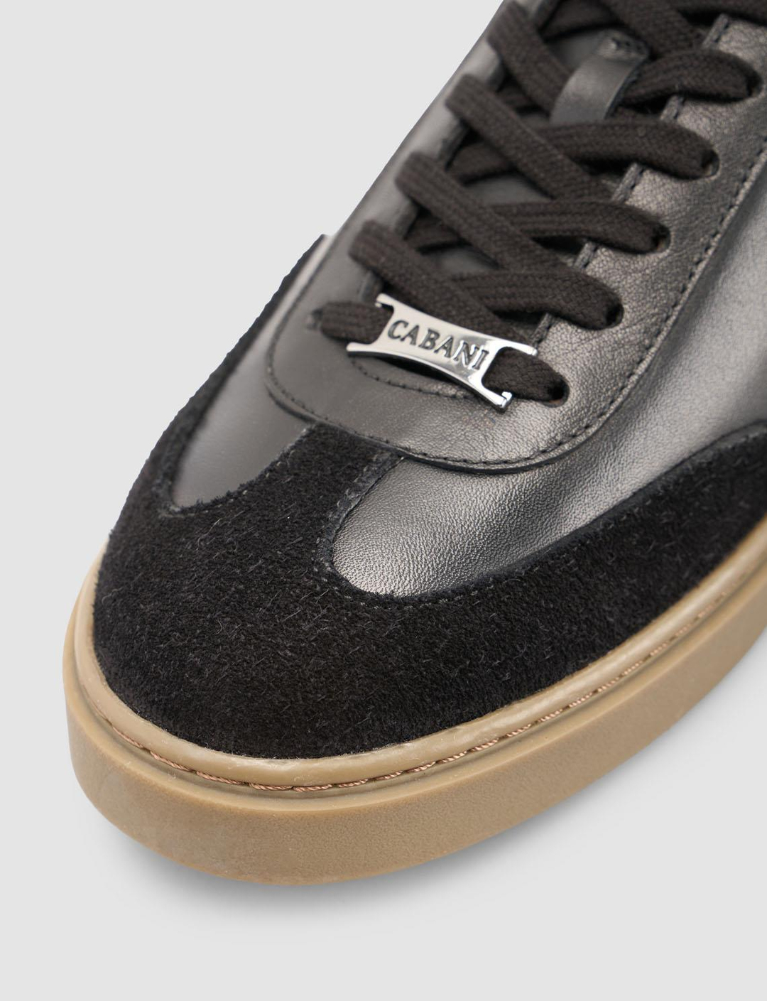 Cabani %100 Hakiki Deri Siyah Süet Erkek Spor Ayakkabı