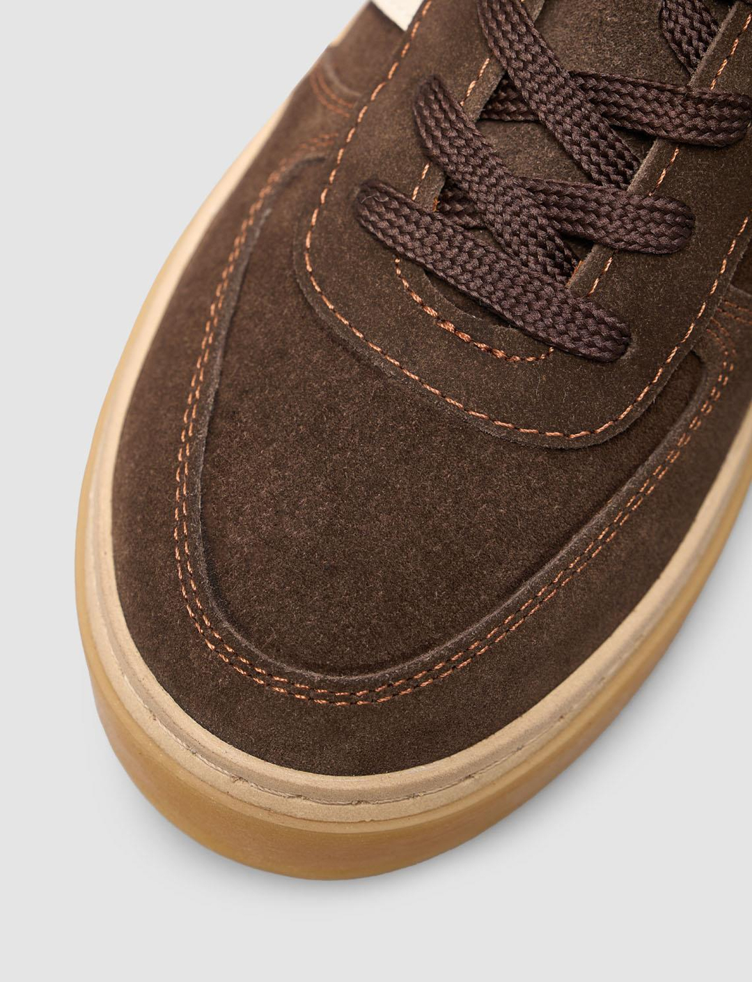 Cabani Kahverengi Süet Şeritli Kadın Spor Ayakkabı