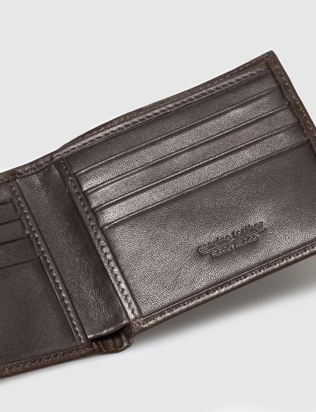 Men Brown Genuine Leather Wallet