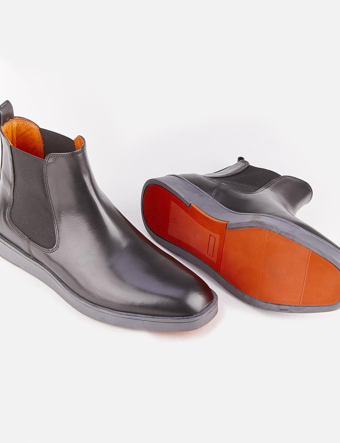 Eva Tabanlı Hakiki Deri Siyah Erkek Günlük Bot